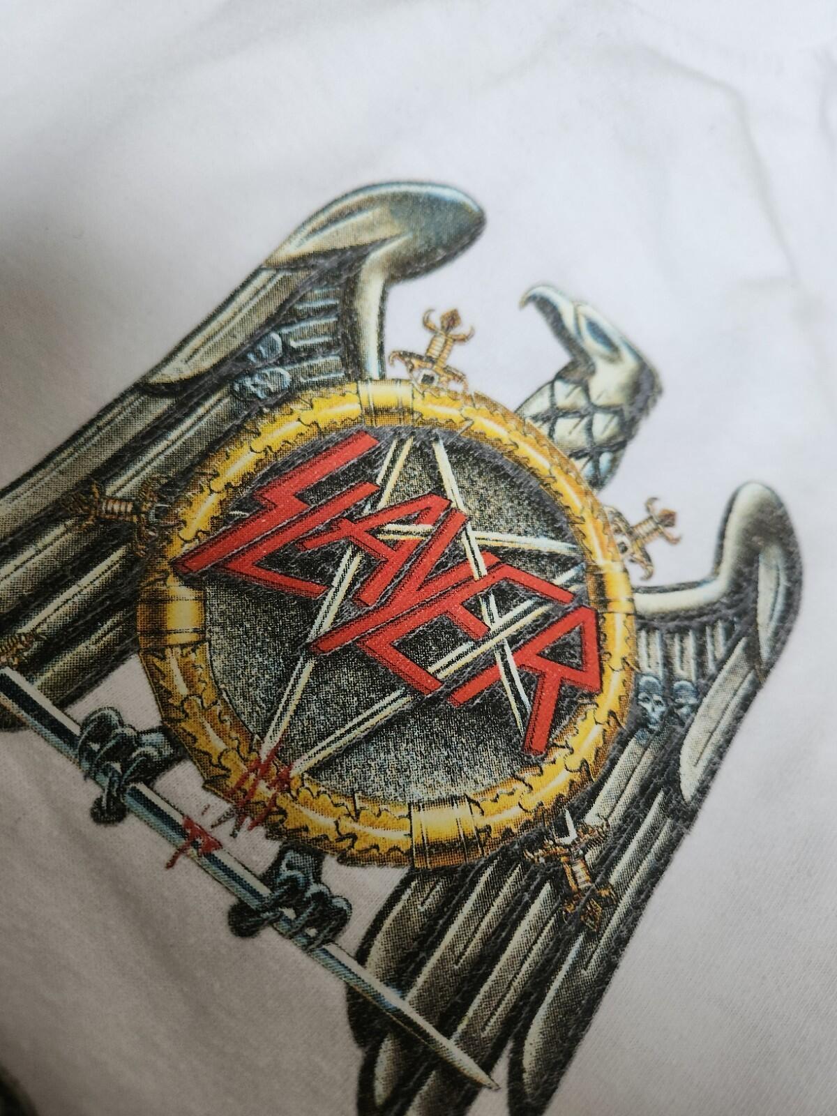 FW16 Supreme x Slayer Eagle tee white T-shirt size M medium
