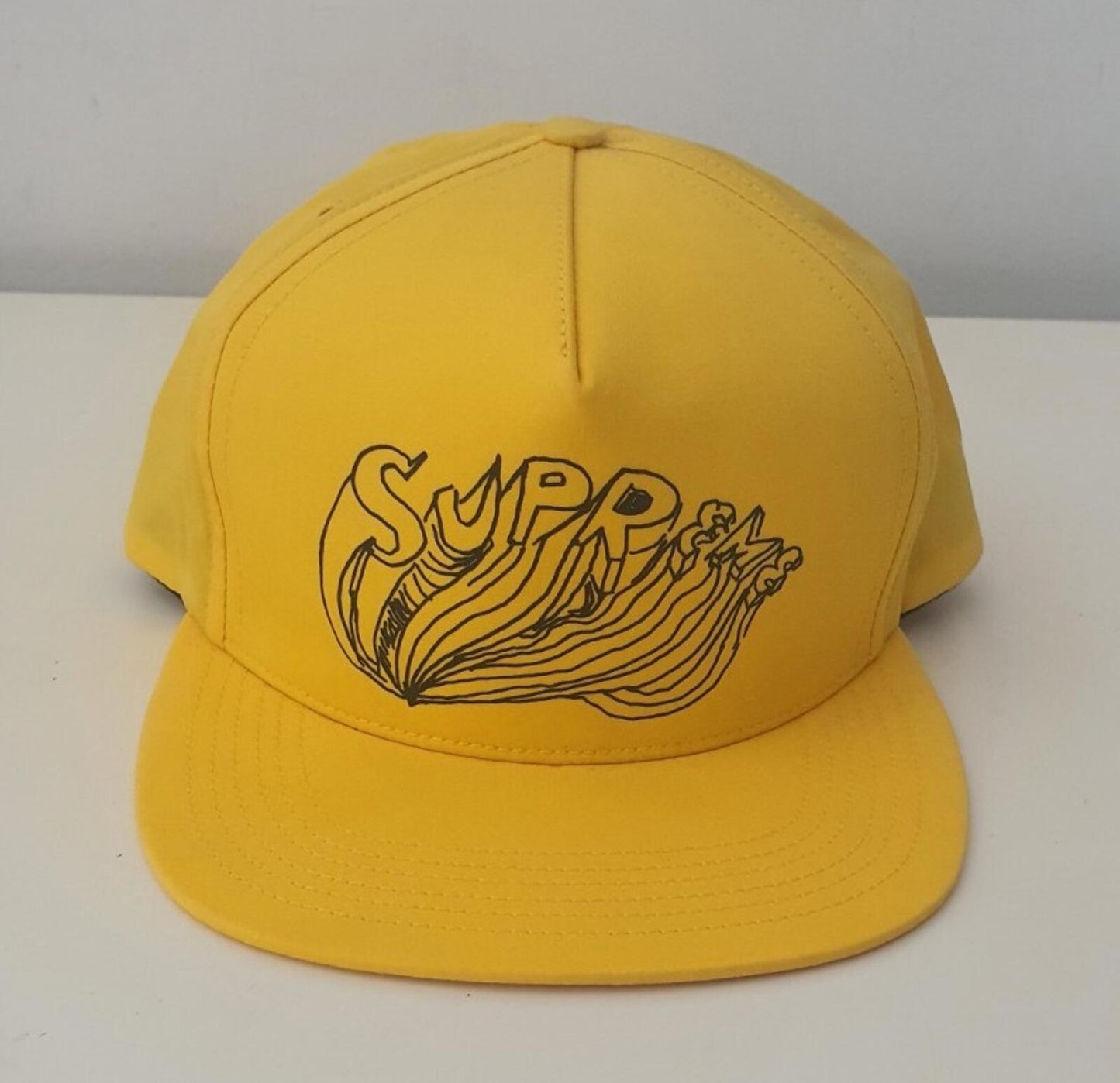 SS15 Supreme x Daniel Johnston 5-panel Cap Yellow