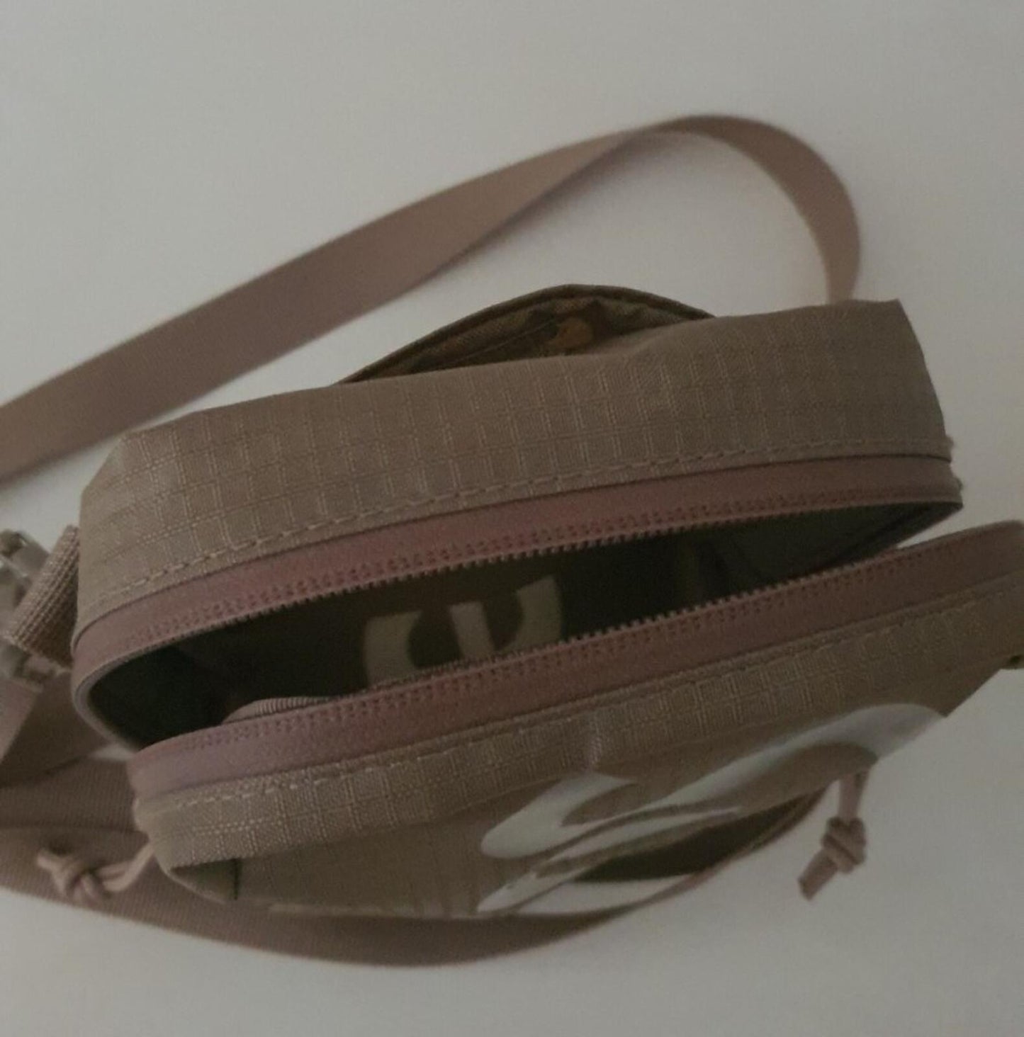 SS21 Supreme tan neck pouch shoulder bag water resistant