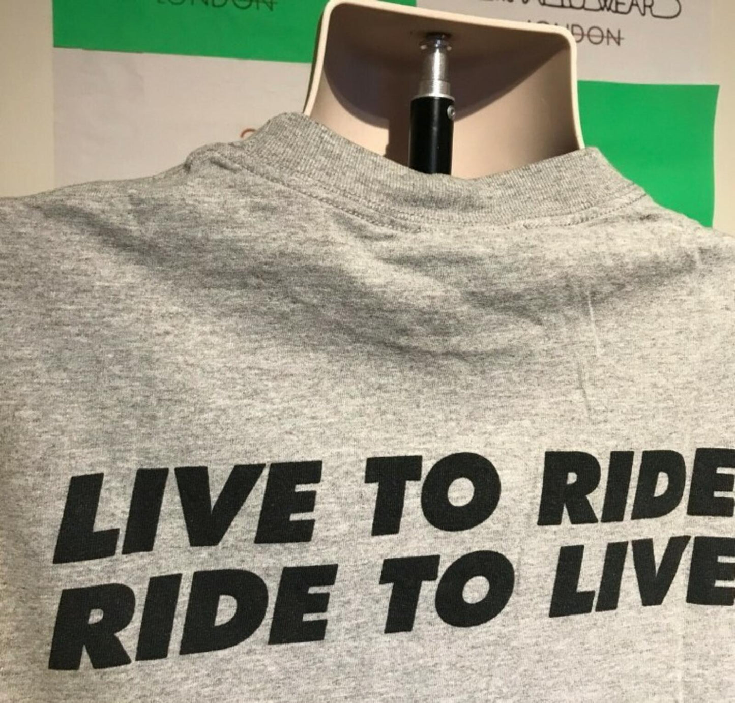 FW07 Supreme Robin Live To Ride, Ride To Live Tee Heather Grey Size M