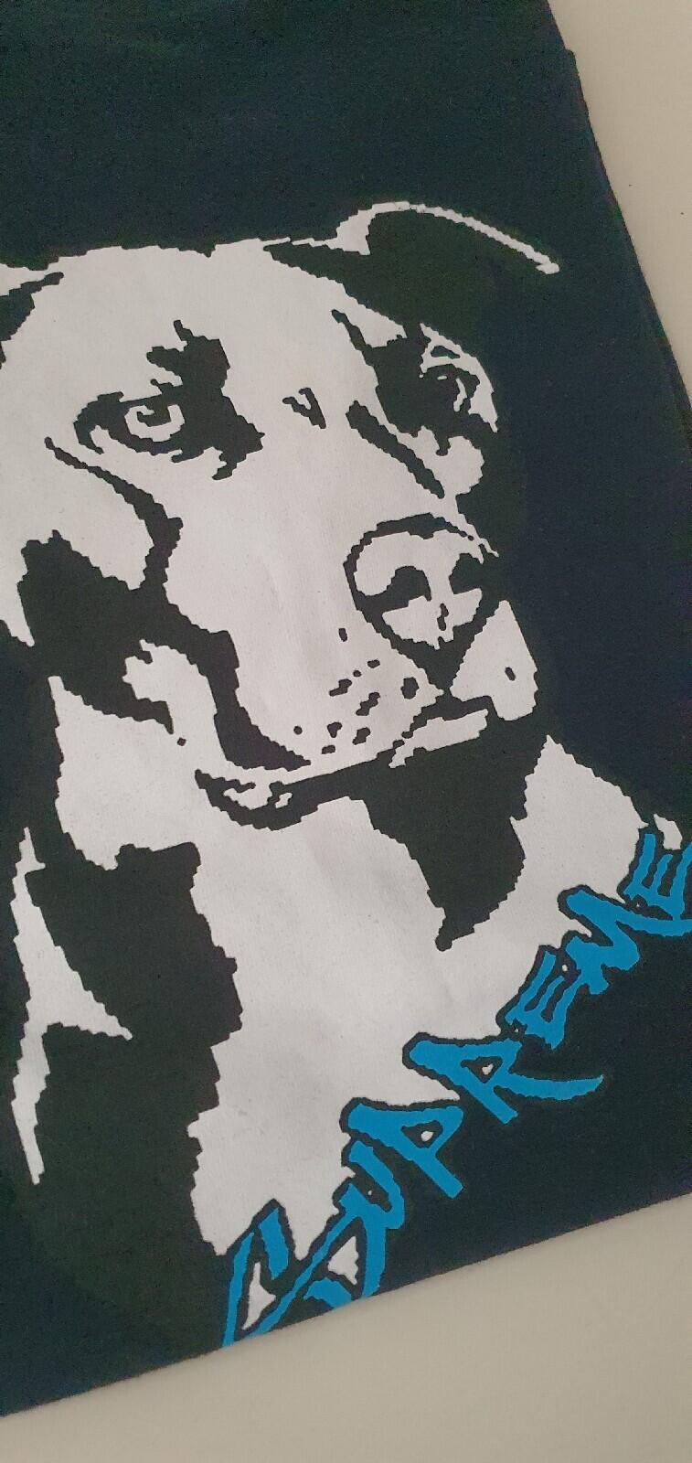 SS20 Supreme Pitbull tee Navy T-shirt Size S Small Dog