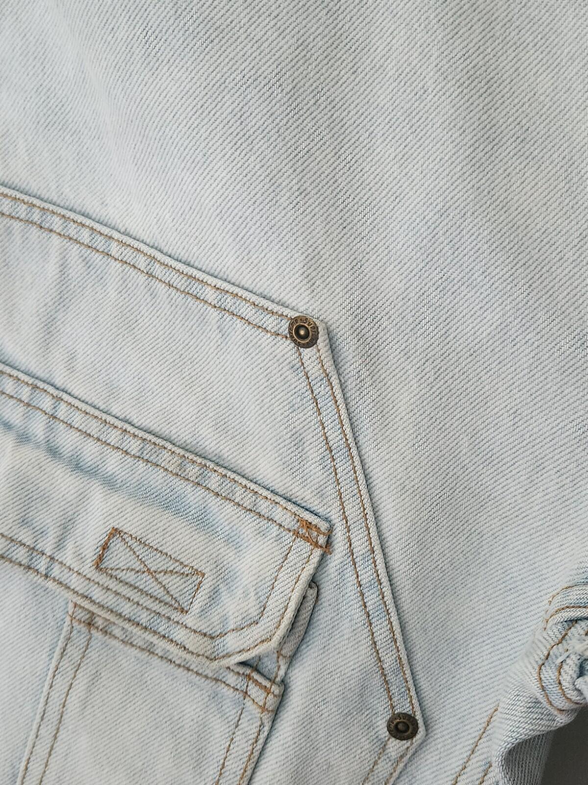 SS22 Supreme Double Knee Denim Utility Jeans Größe 32 W32 L32 Washed Blue Hose