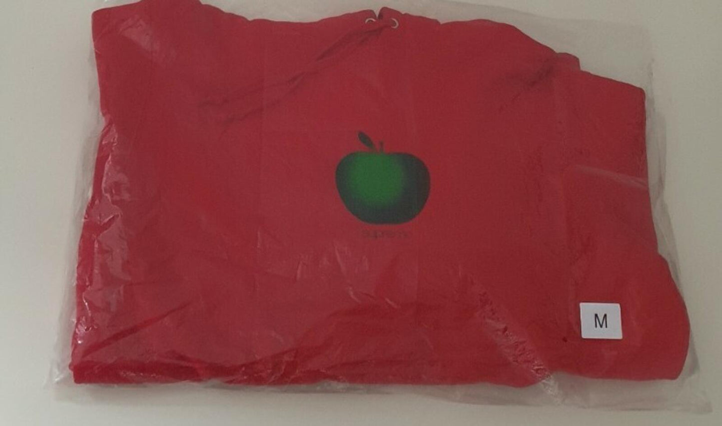 SS19 Supreme Apple Hooded Sweatshirt Red Size M