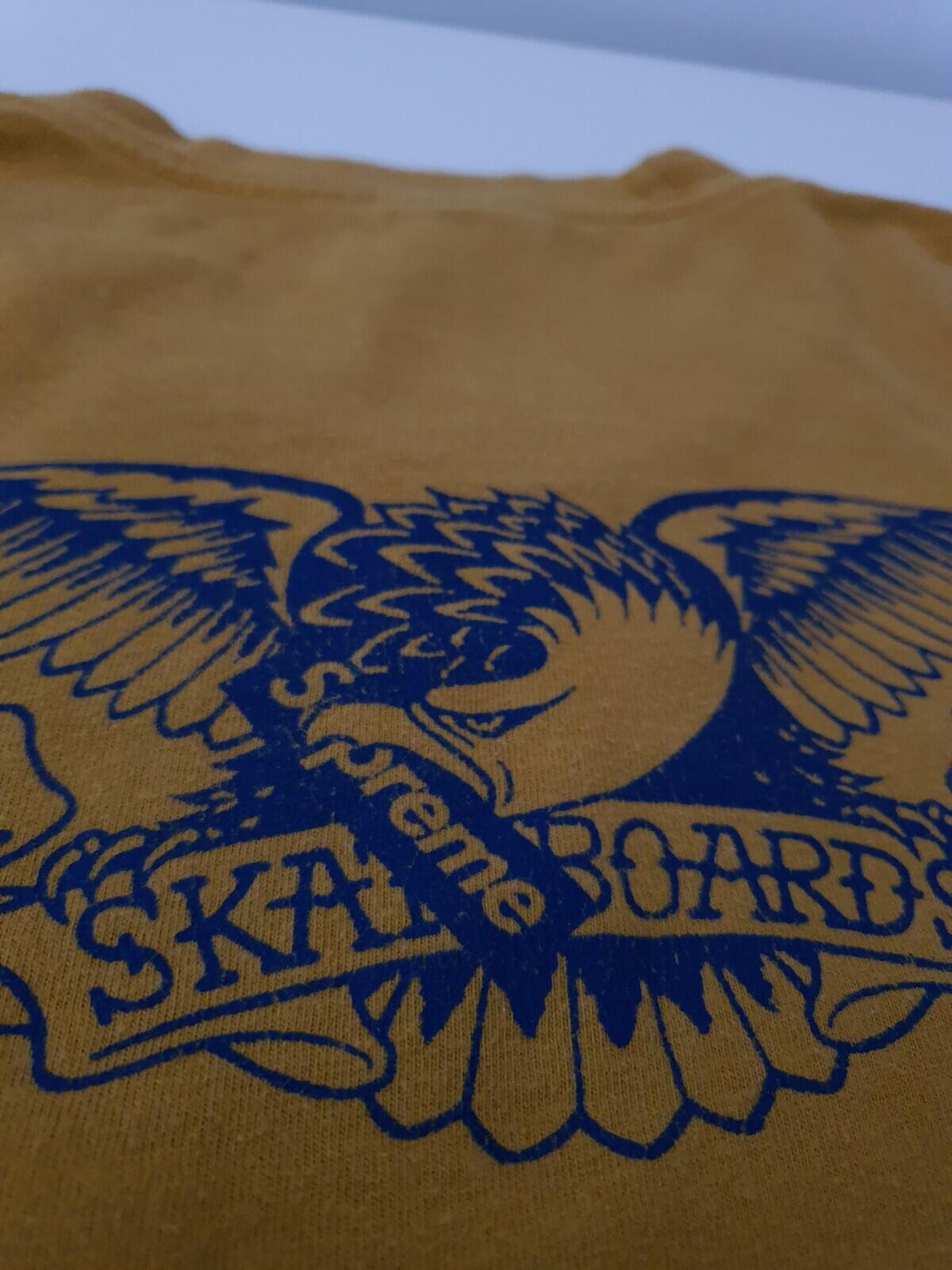 SS16 Supreme x Anti Hero Eagle Pocket Tee Mustard Size M