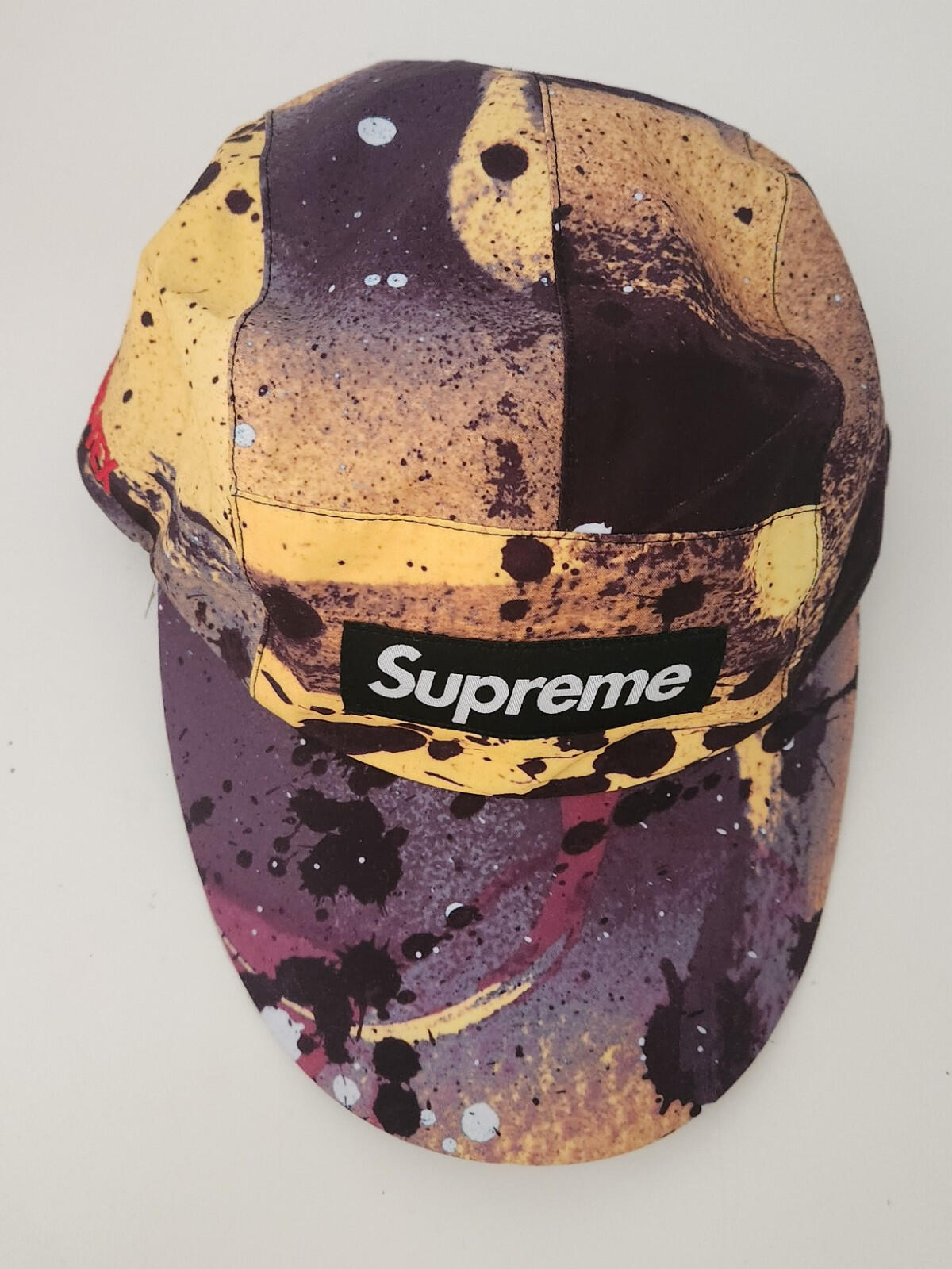 SS20 Supreme GORE-TEX Long Bill camp cap hat waterproof Rammellzee Yellow M/L