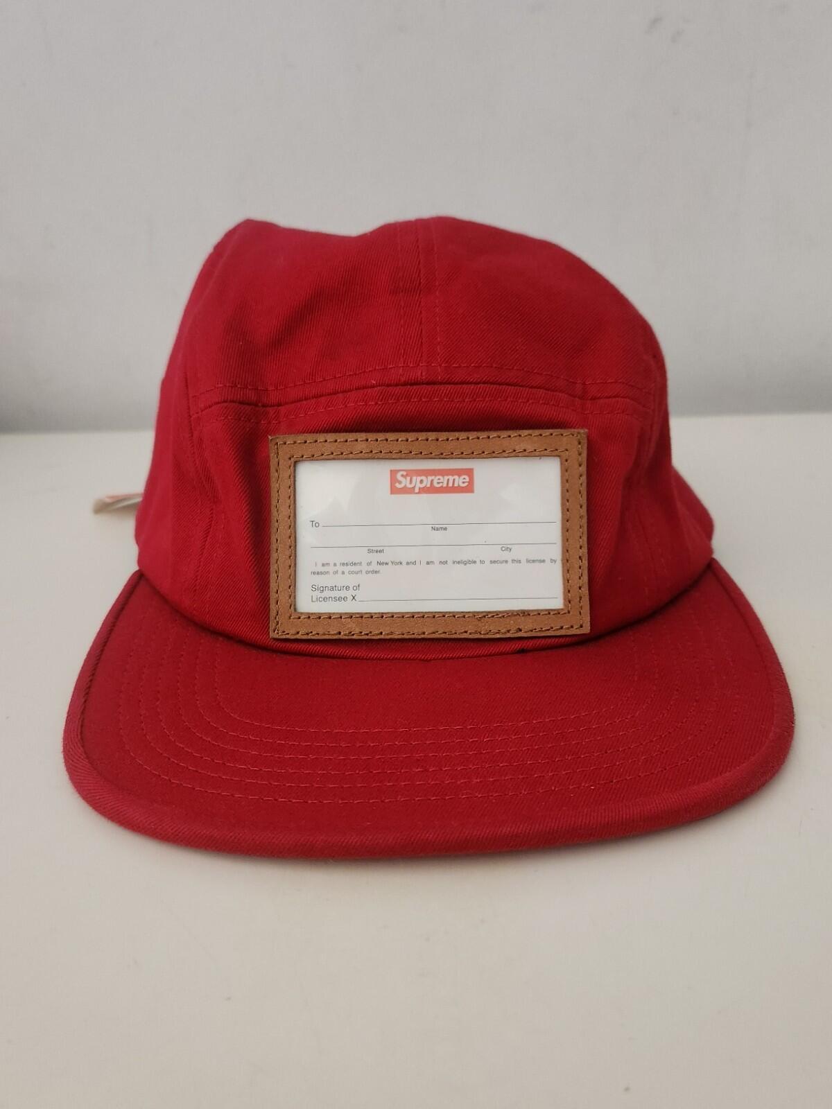 FW15 Supreme Big Game Camp Cap Red Hat Made In U.S.A Vintage 2015 New With Tag