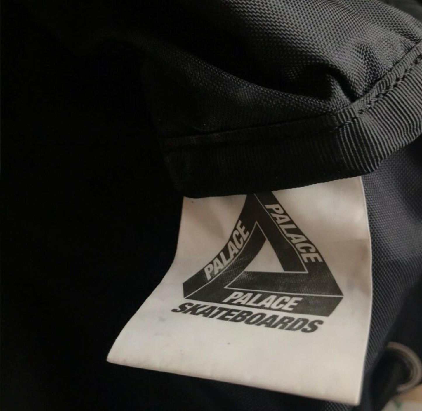 AW16 Palace Benedon black Sack bag / backpack Tri-Ferg