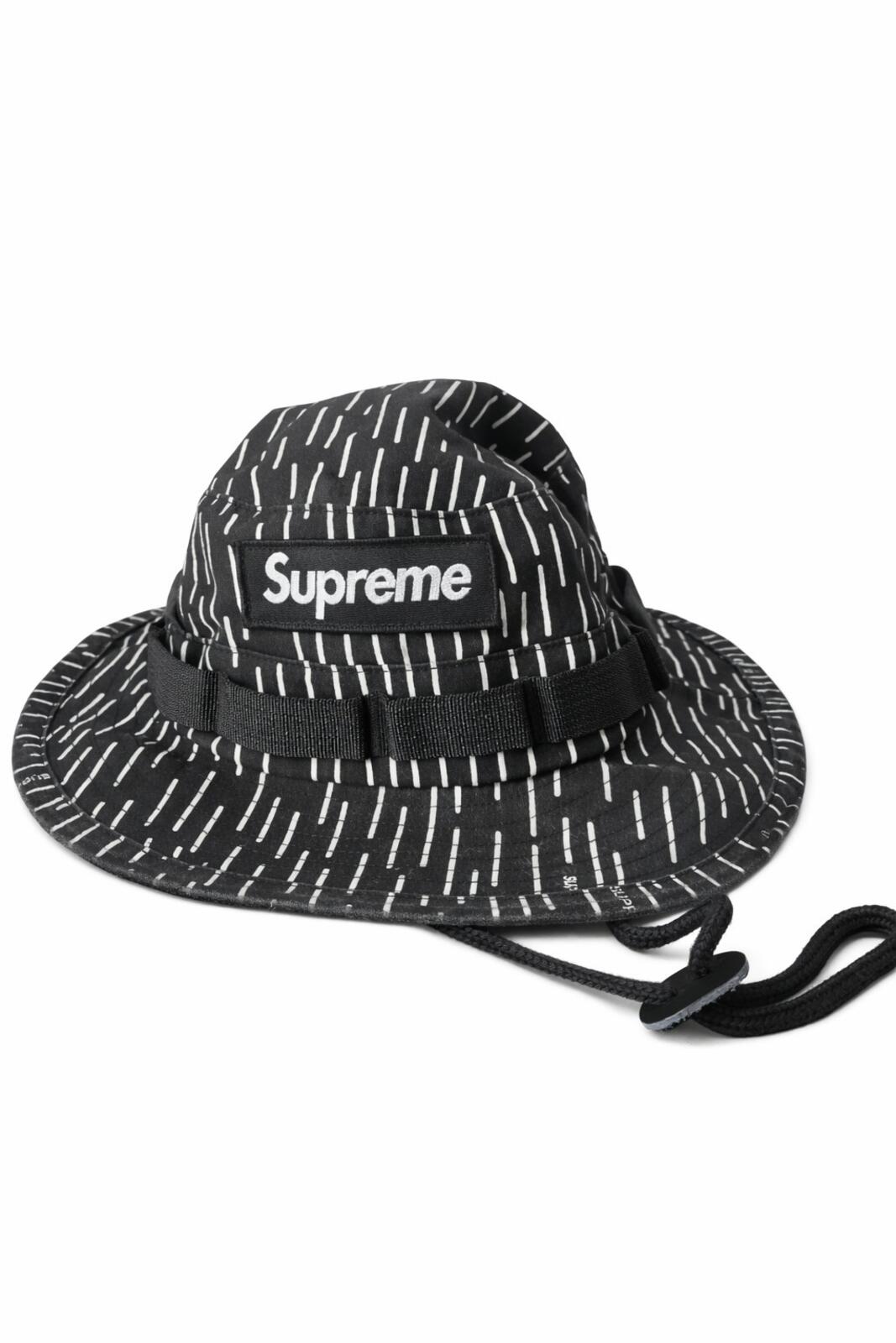 FW24 Supreme Military Boonie Black Raindrop Size S/M
