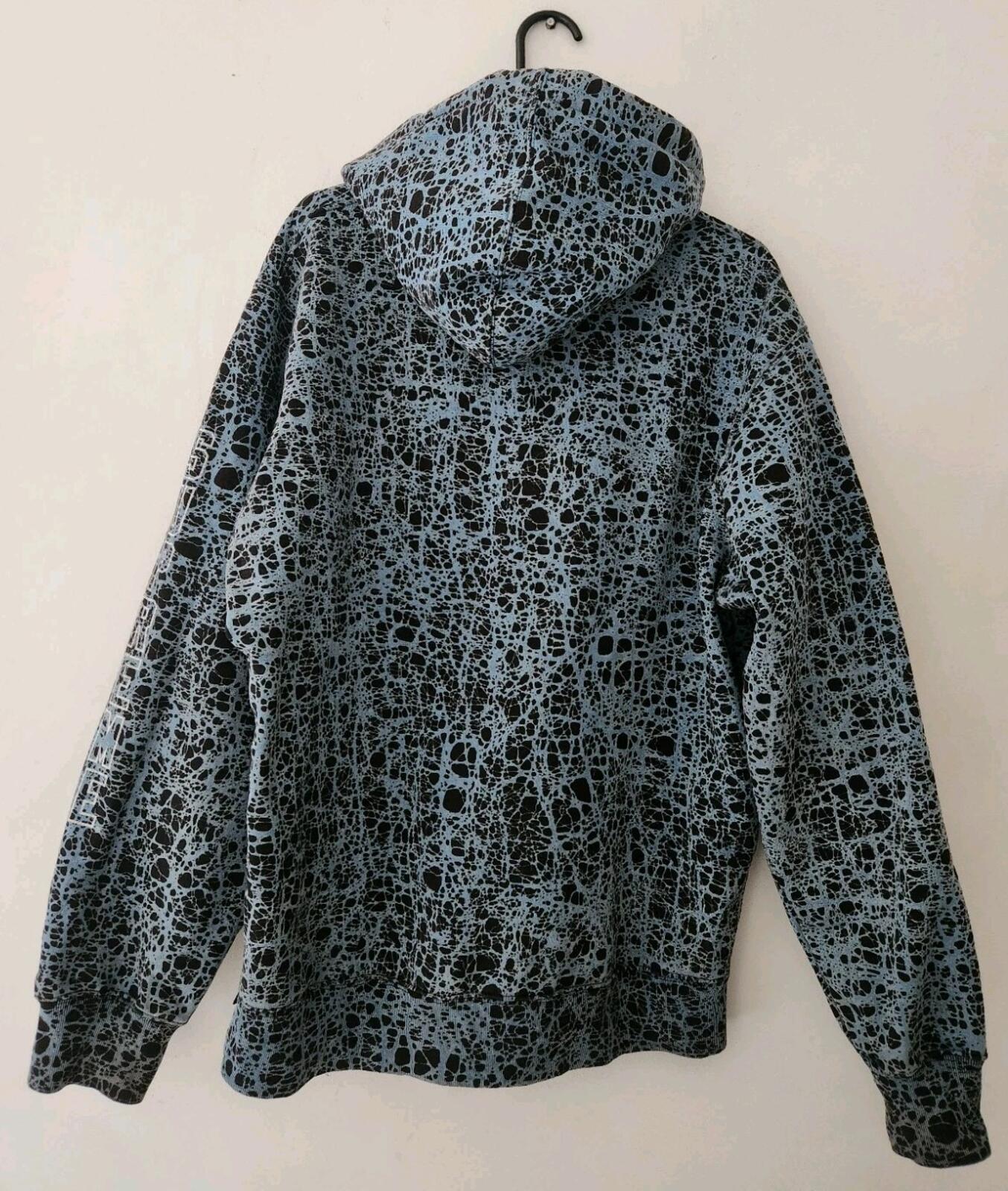 SS19 Supreme Marble hooded sweatshirt size XL hoodie blue