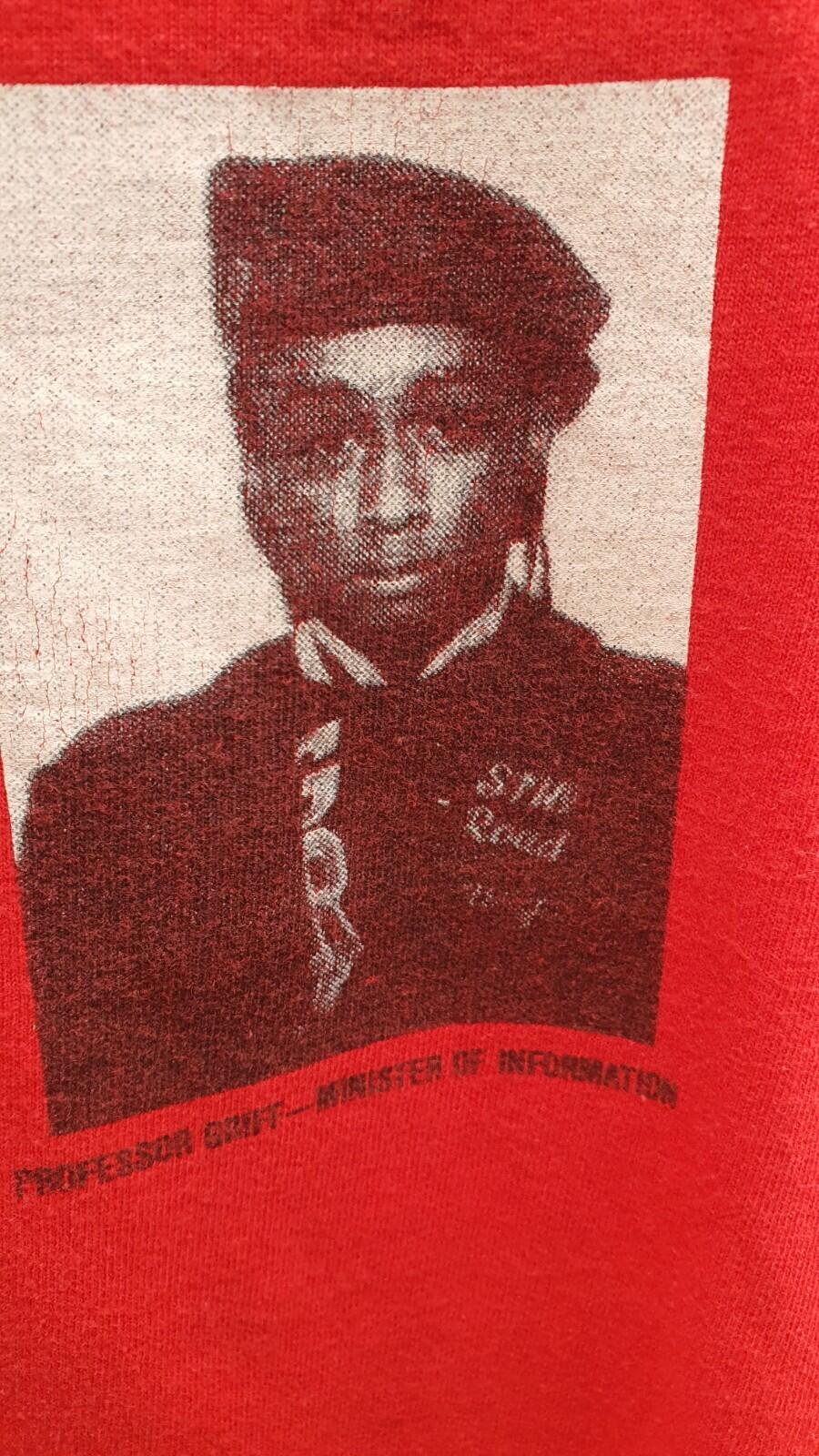 SS06 Supreme x Public Enemy Camiseta Roja Talla XL