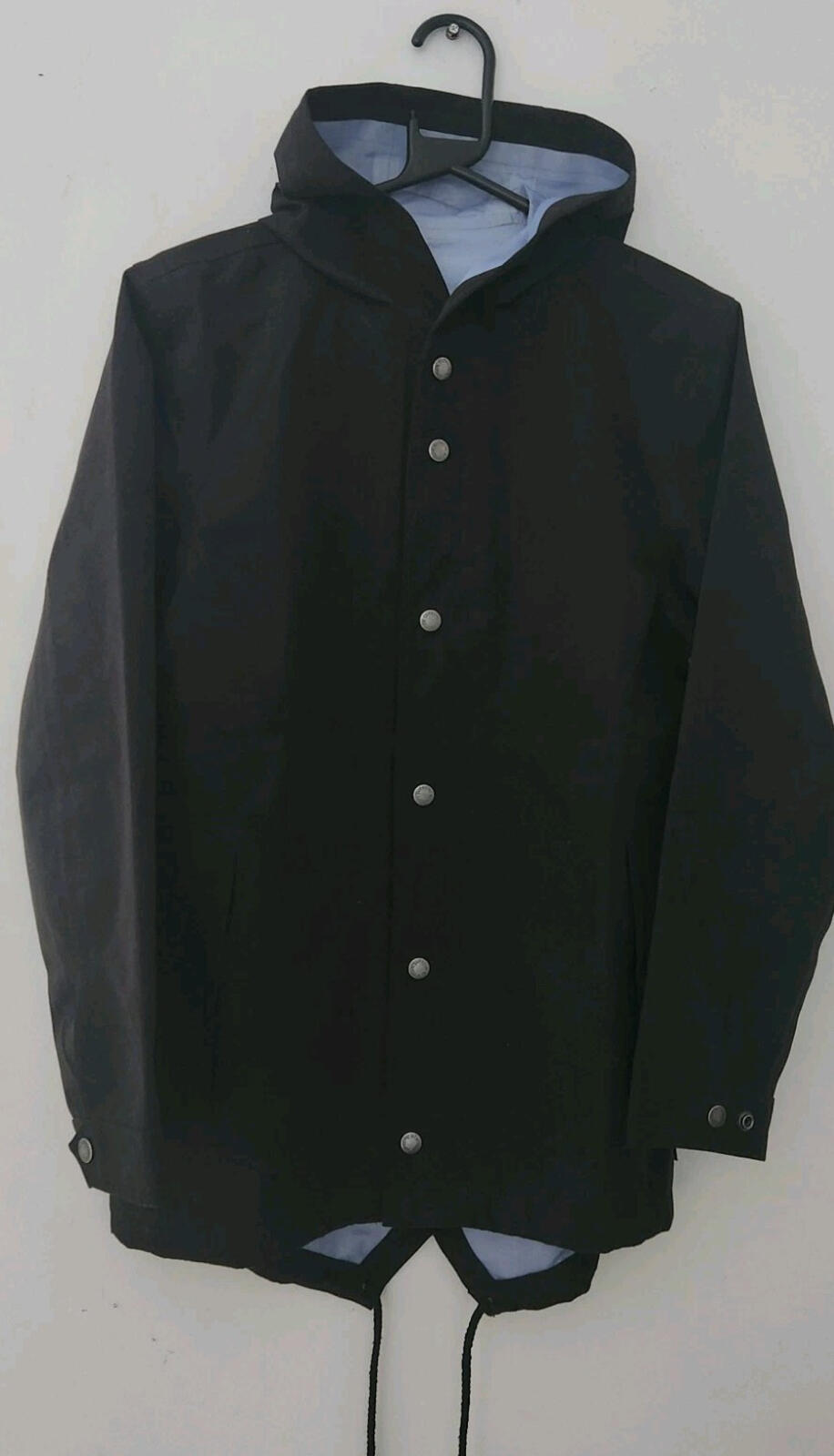 SS13 Supreme Taped Seam Fishtail Black jacket coat Parka Vintage 2013 Waterproof