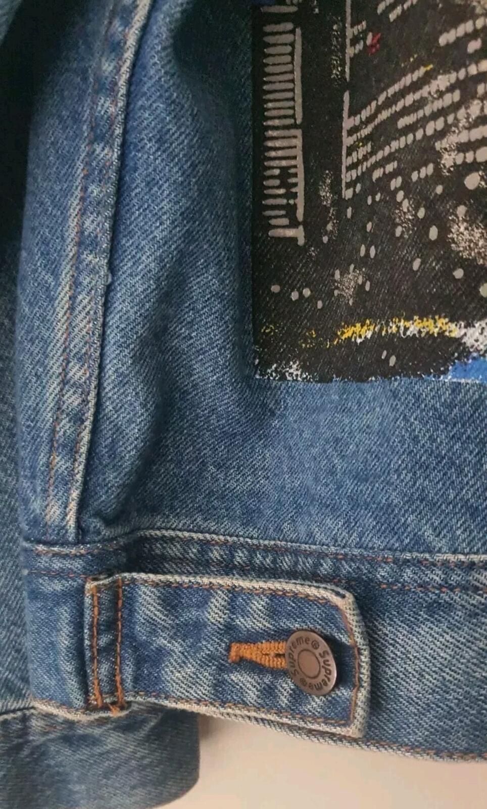 SS19 Supreme New York painted trucker jacket Size M Medium