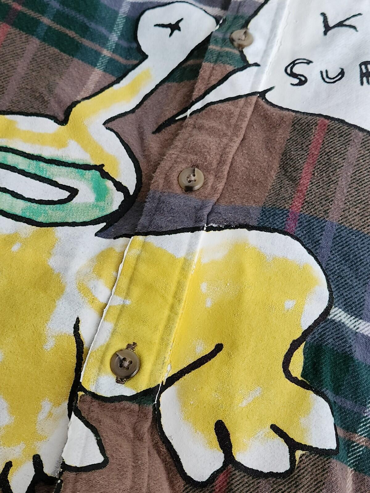 SS20 Supreme x Daniel Johnston plaid shirt Tan M Medium I KNOW SUPREME flannel