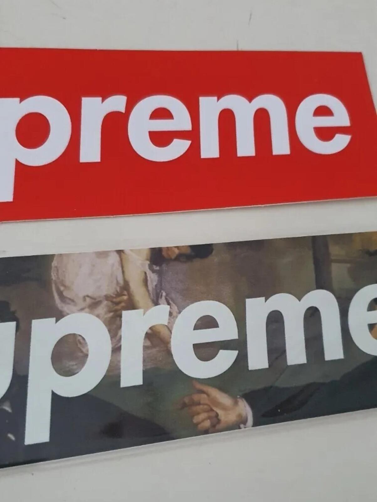 SS14 Supreme Le Bain pegatina de logotipo en caja vintage 2014 en funda protectora 1x Raro