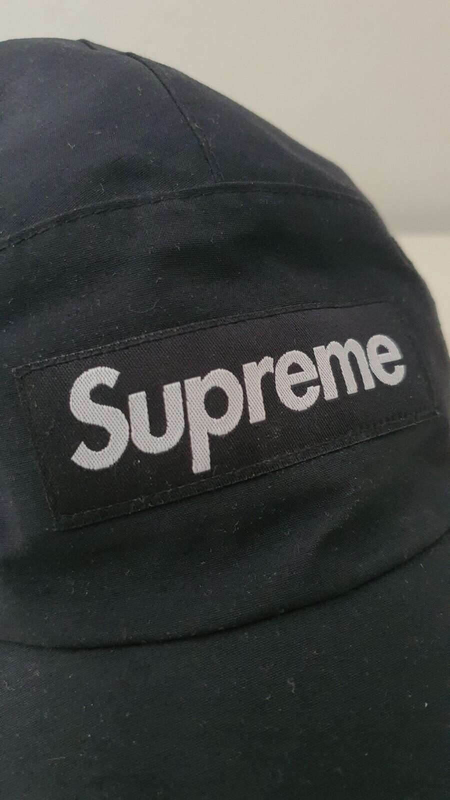 SS20 Supreme GORE-TEX Long Bill Camp Cap Hut schwarz wasserdicht Box Logo Größe M/L