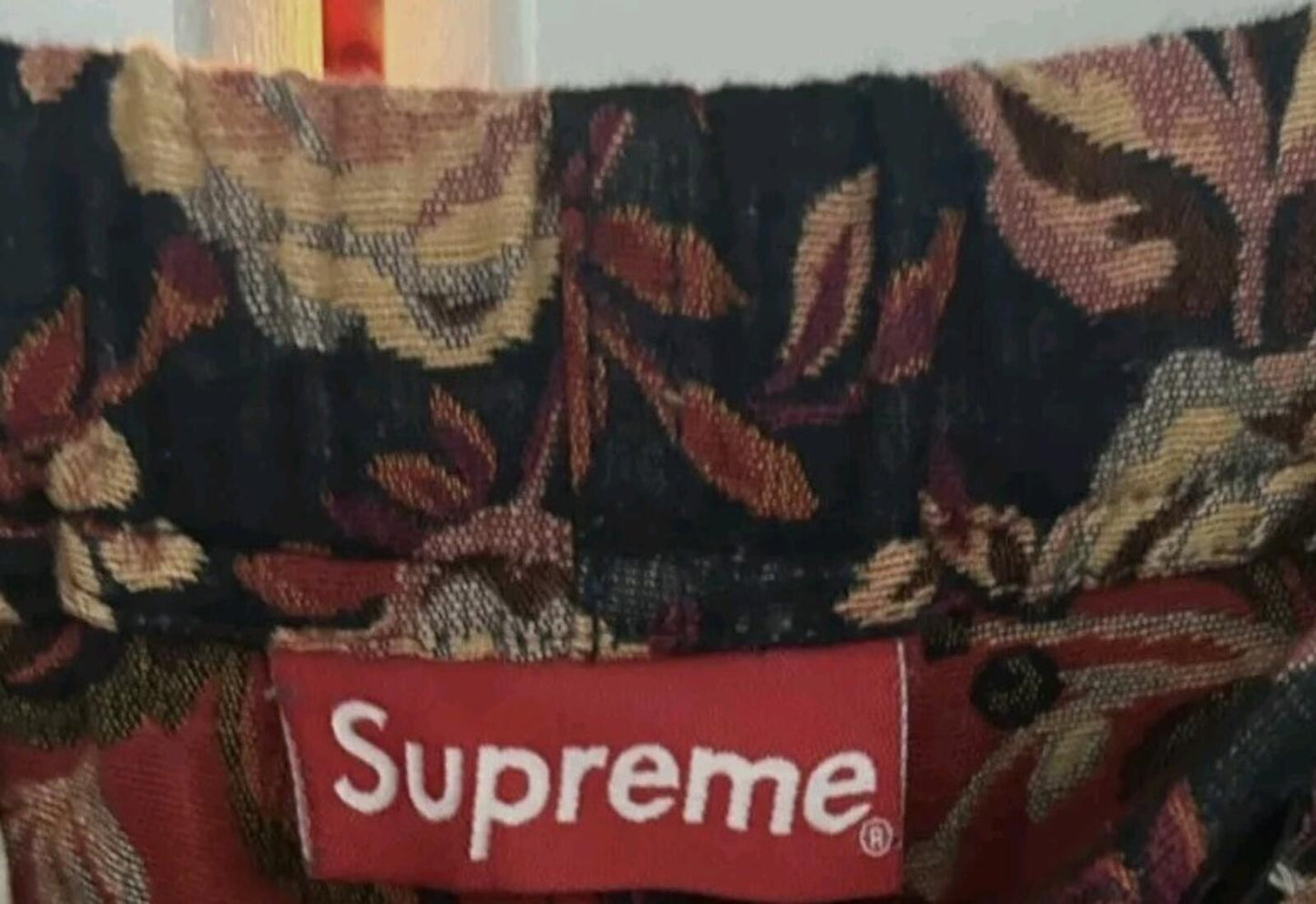 SS15 Supreme Jacquard Flowers Belted Short size S small shorts