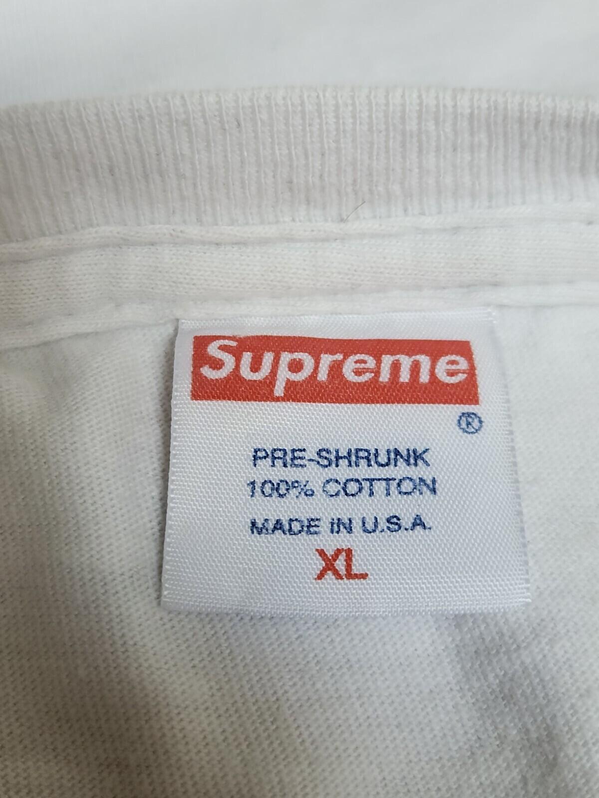 SS12 Supreme Team Tee White T-shirt size XL vintage Very Rare 2012