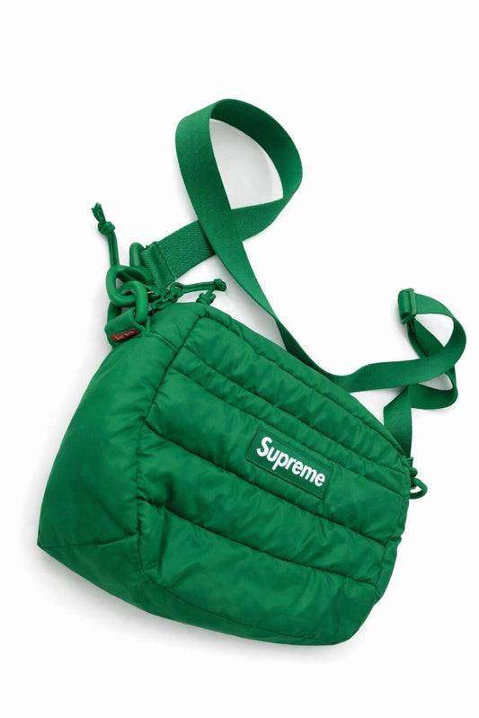 FW22 Supreme Puffer Side Bag Shoulder Green Water Resistant