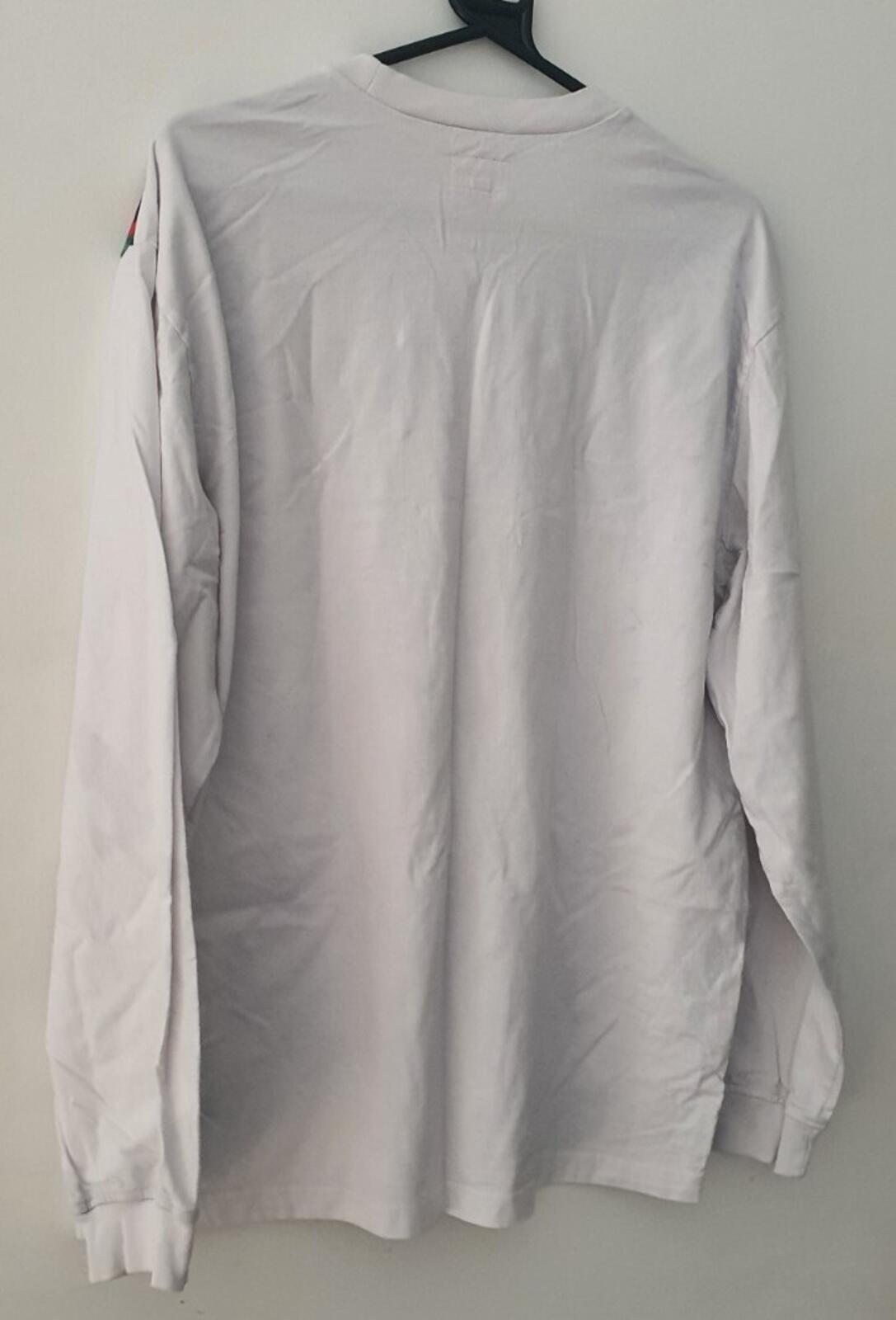 FW20 Supreme World Class L/S top size M medium white cotton jersey crewneck