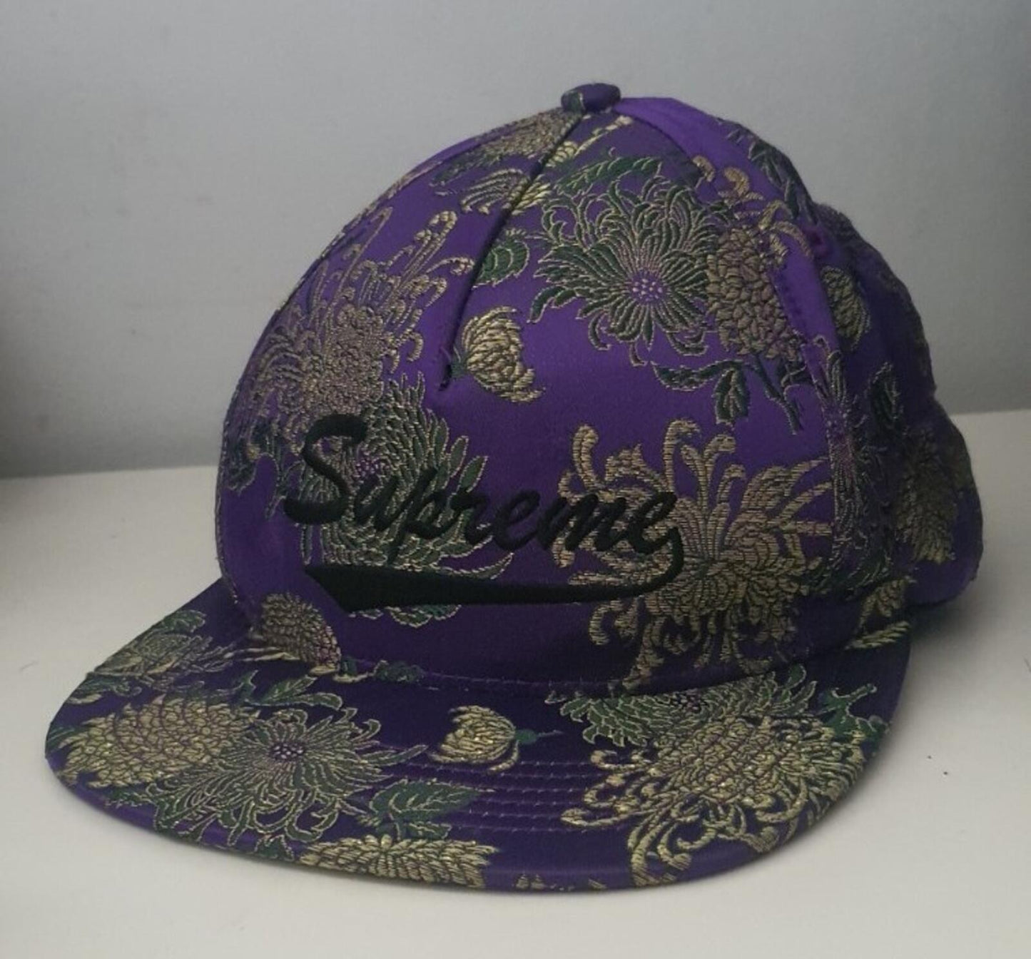 SS17 Supreme Eastern Floral 5-panel Hat Purple