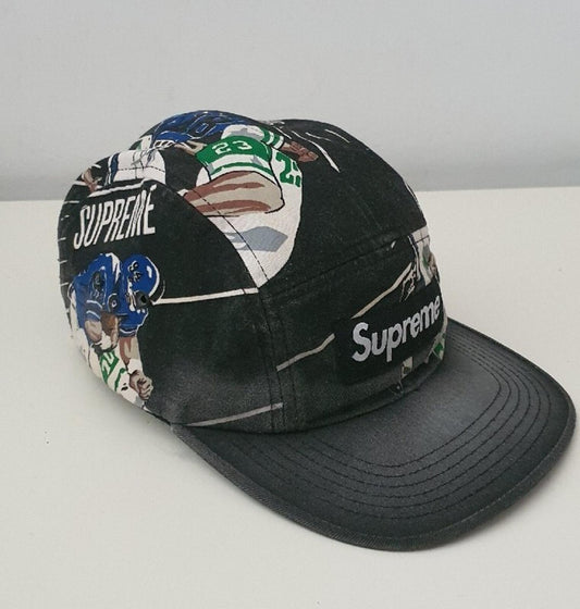 FW13 Supreme Football Camp Cap Schwarze Mütze Box Logo Vintage 2013 Sehr Selten