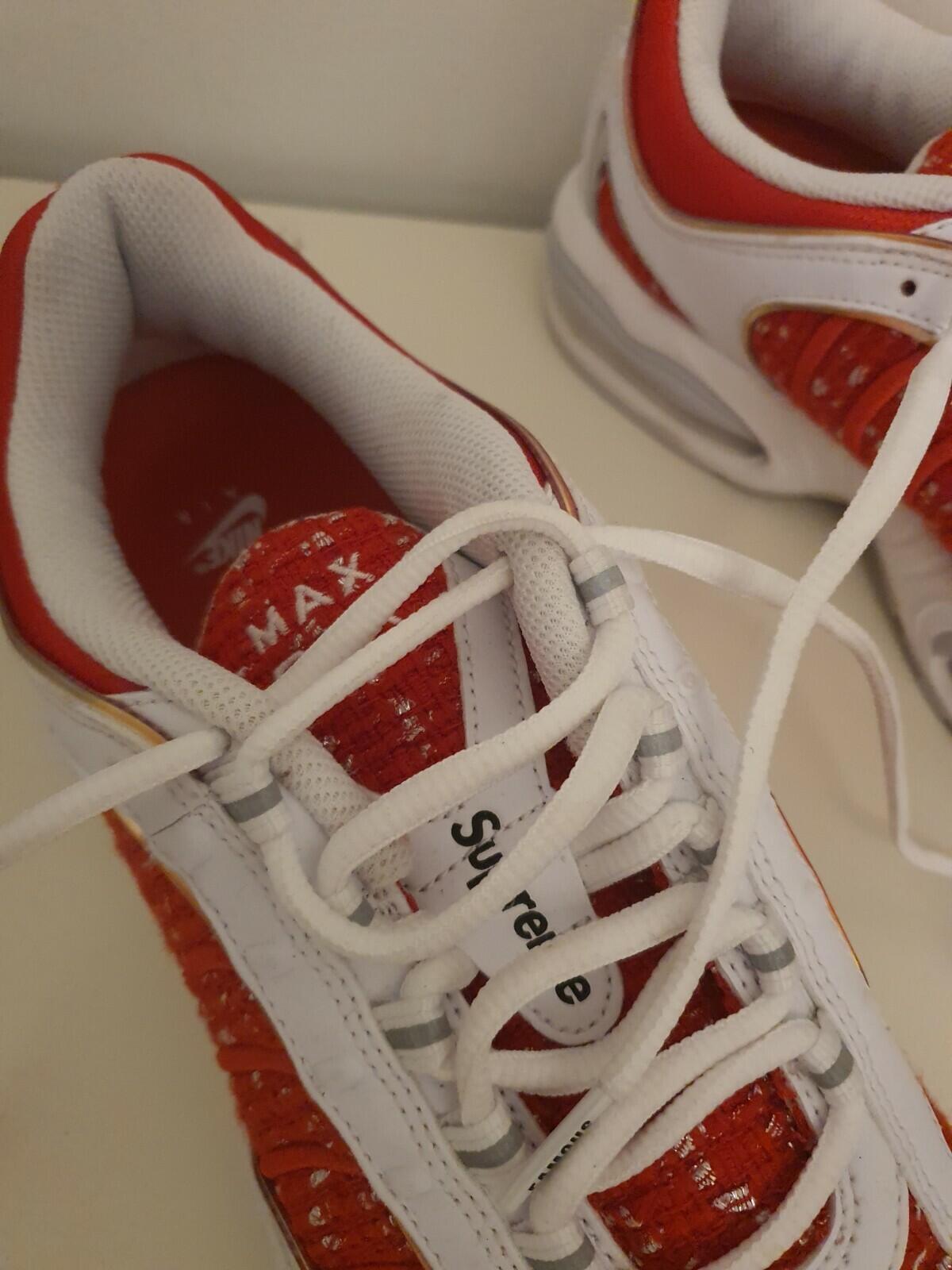 SS19 Supreme x Nike Air Tailwind 4 US 9.5 UK 8.5  EU 43 white lot