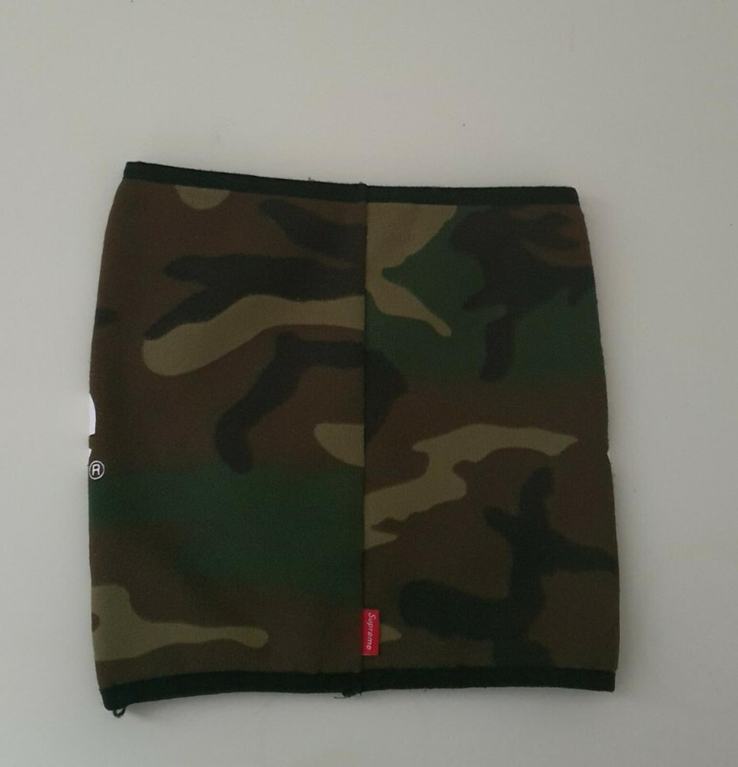 Rare FW15 Supreme fleece neck gaiter woodland camo neck warmer