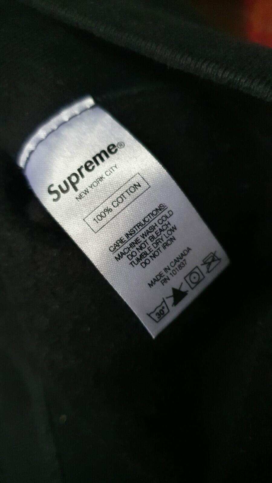FW15 Supreme E.T Hooded Sweatshirt Black Size M