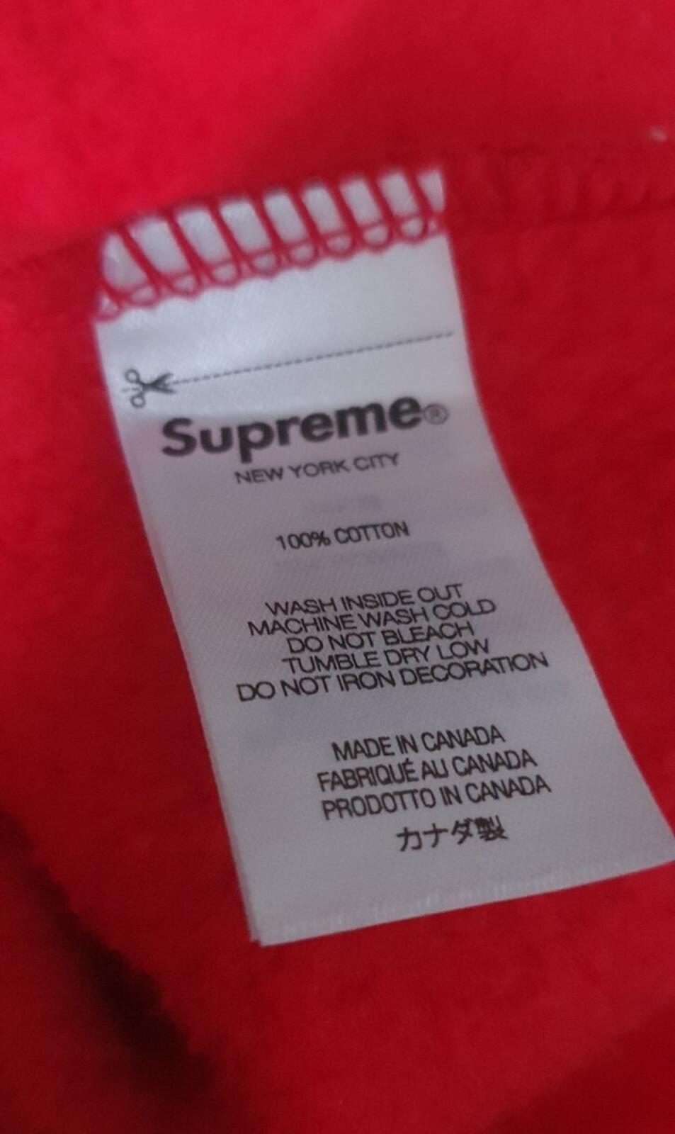FW21 Supreme x WTAPS crewneck red Sweatshirt size M medium New With Tag Jumper
