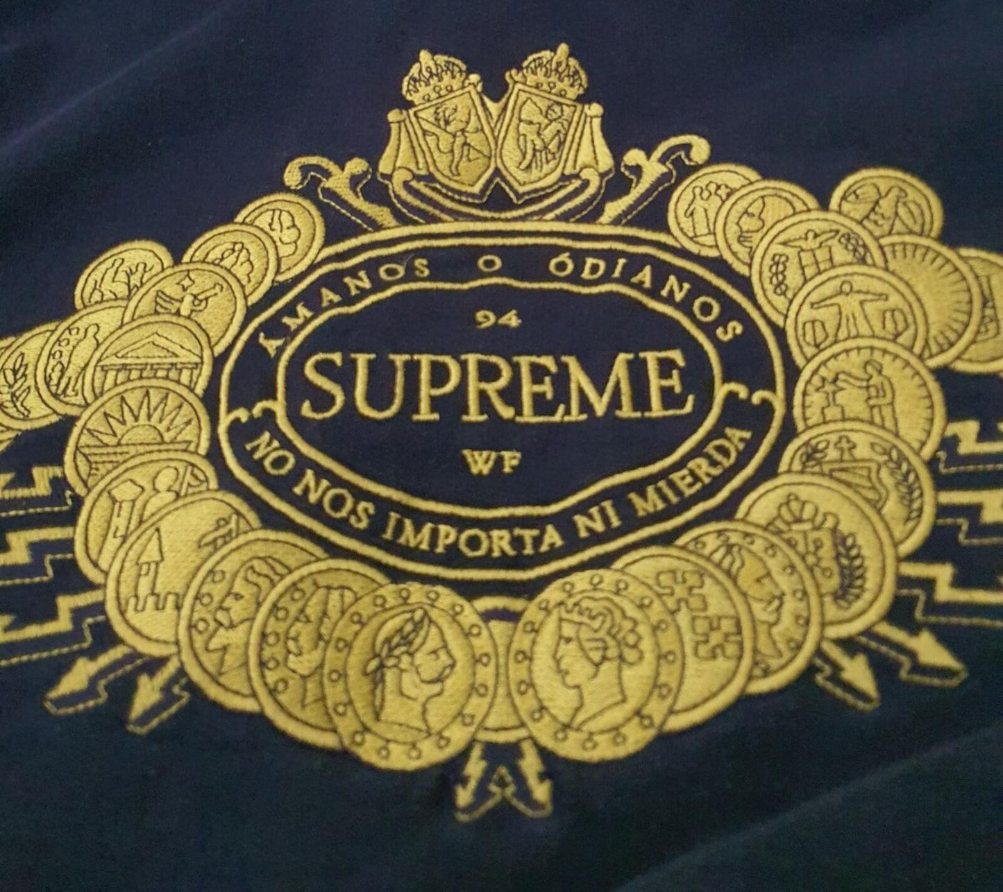 FW18 Supreme Love or Hate hooded sweatshirt black hoodie size M medium