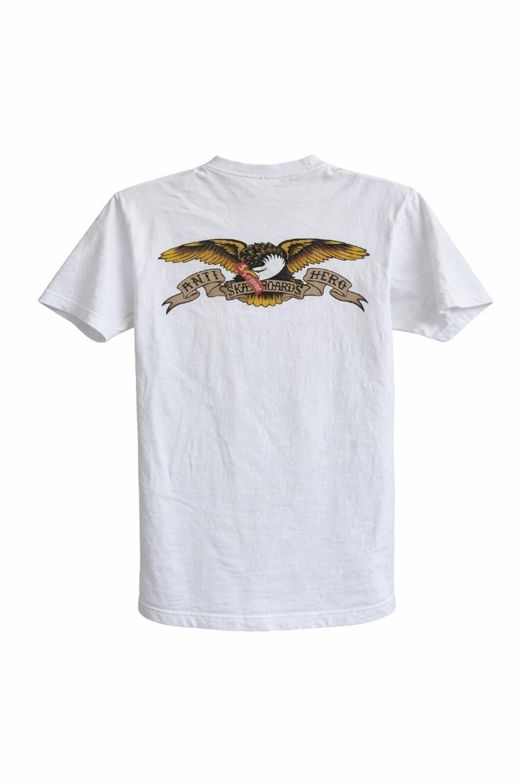 SS16 Supreme x Anti Hero Eagle Pocket Tee White Size M