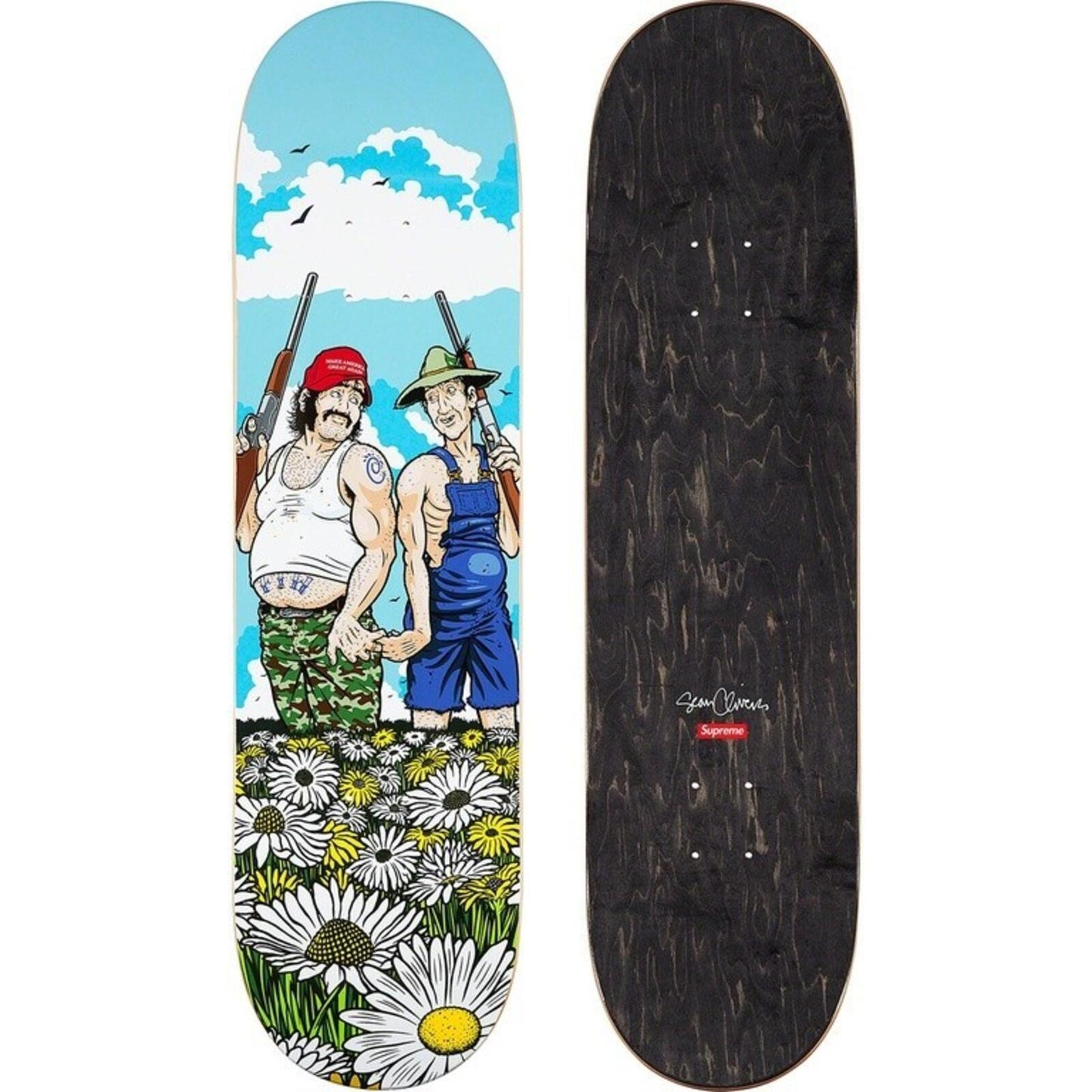 FW22 Supreme x Sean Cliver Guns Skateboard Skate Deck