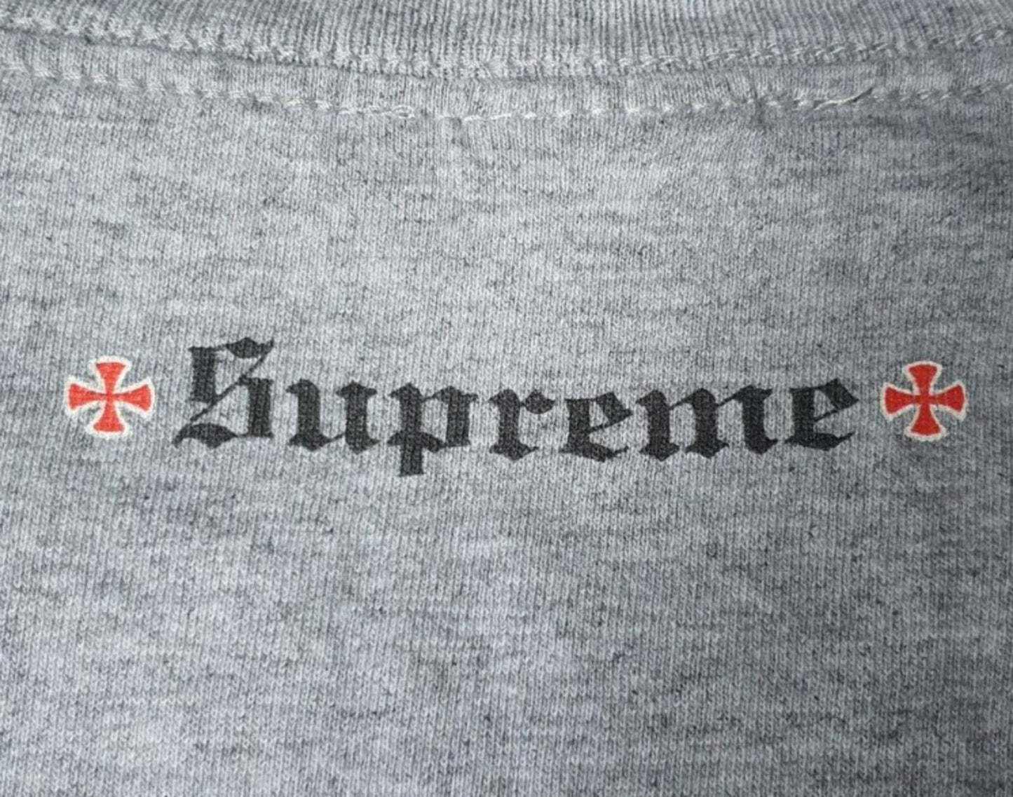 FW17 Supreme x Independent L/S tee Heather grey Long sleeve medium M T-shirt