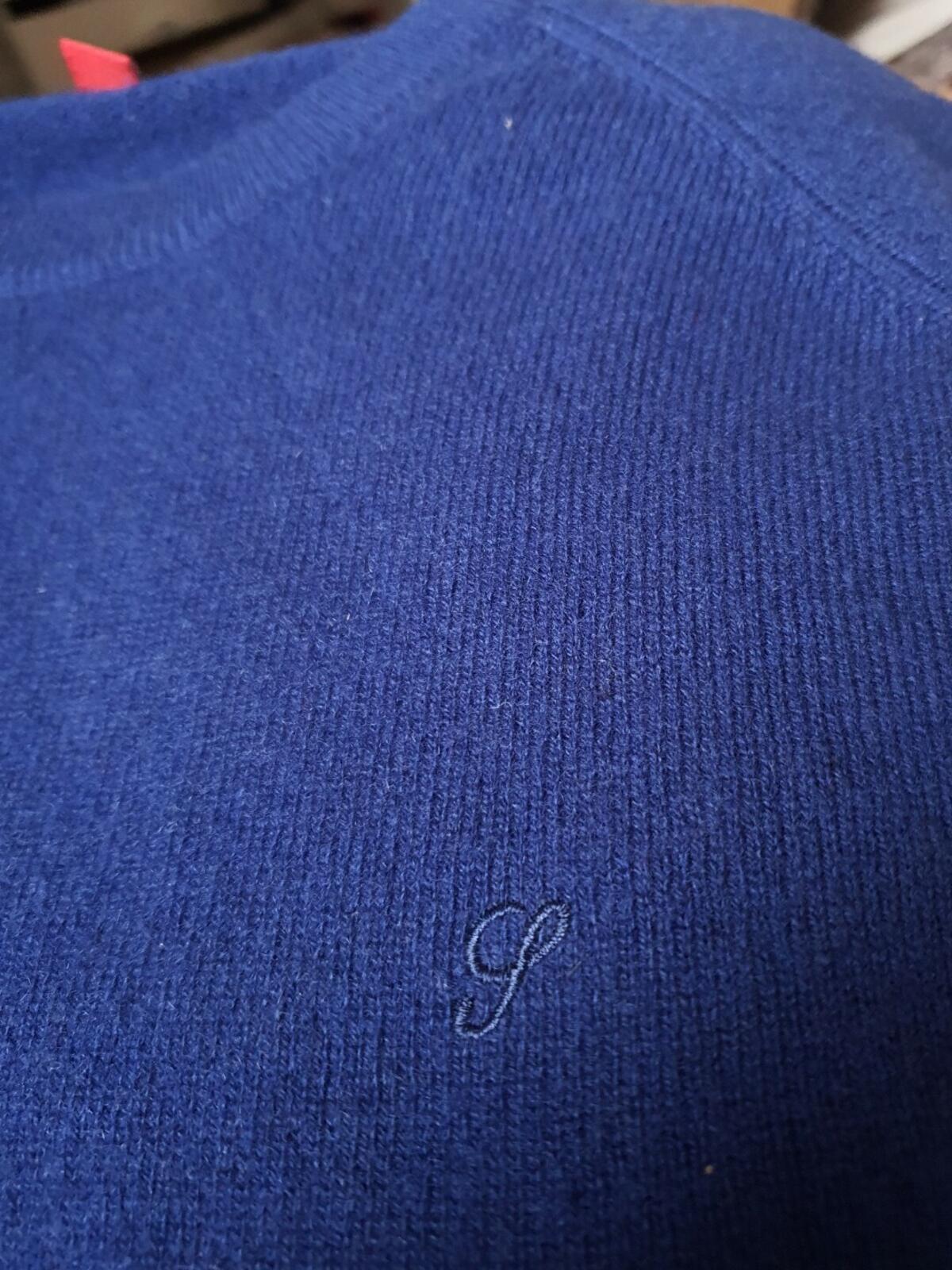 FW18 Supreme Cashmere RRP £228 dark royal Sweater size L large