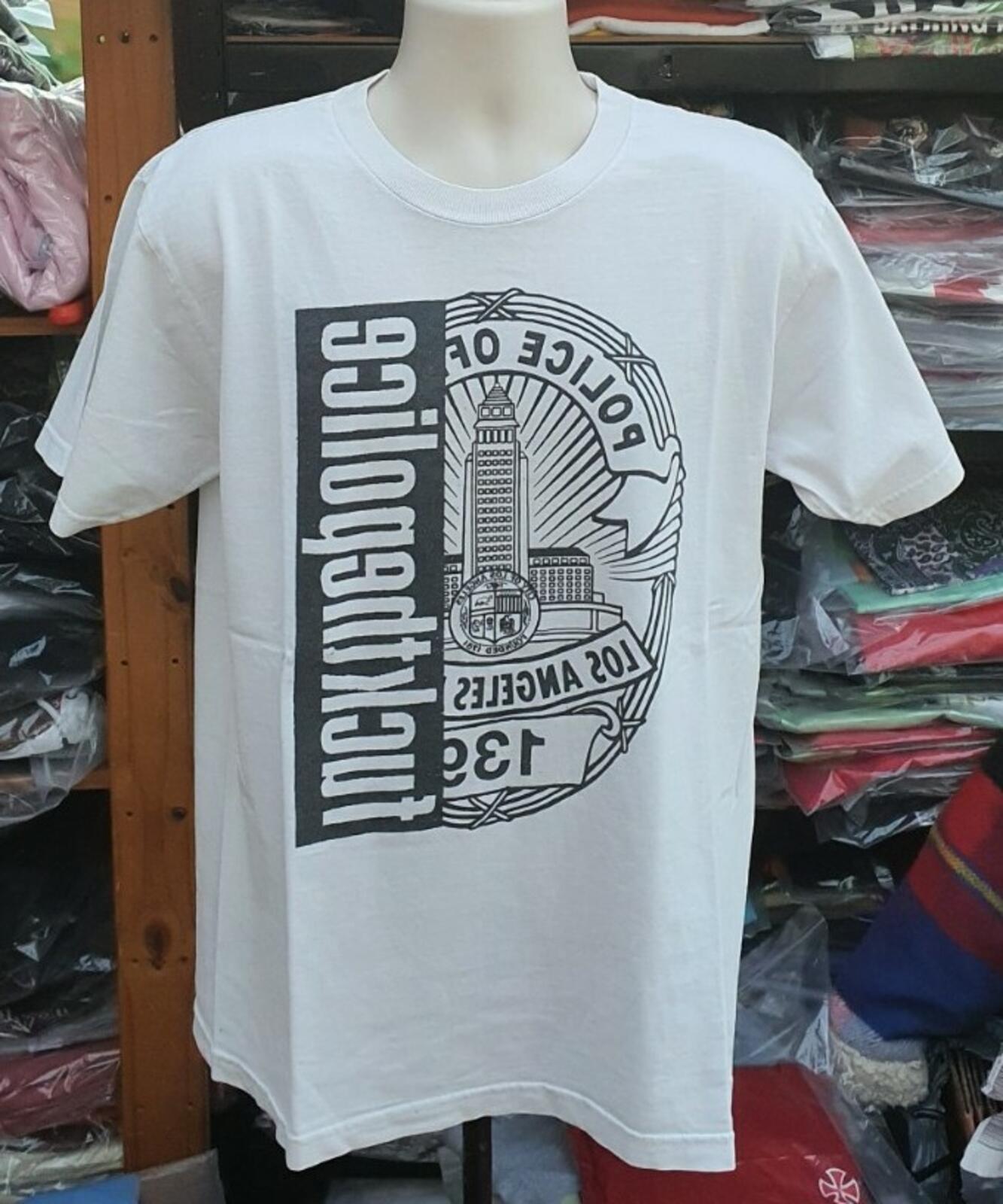 SS08 Supreme Fuc k The Police white Tee size large T-Shirt vintage FTP Very Rare