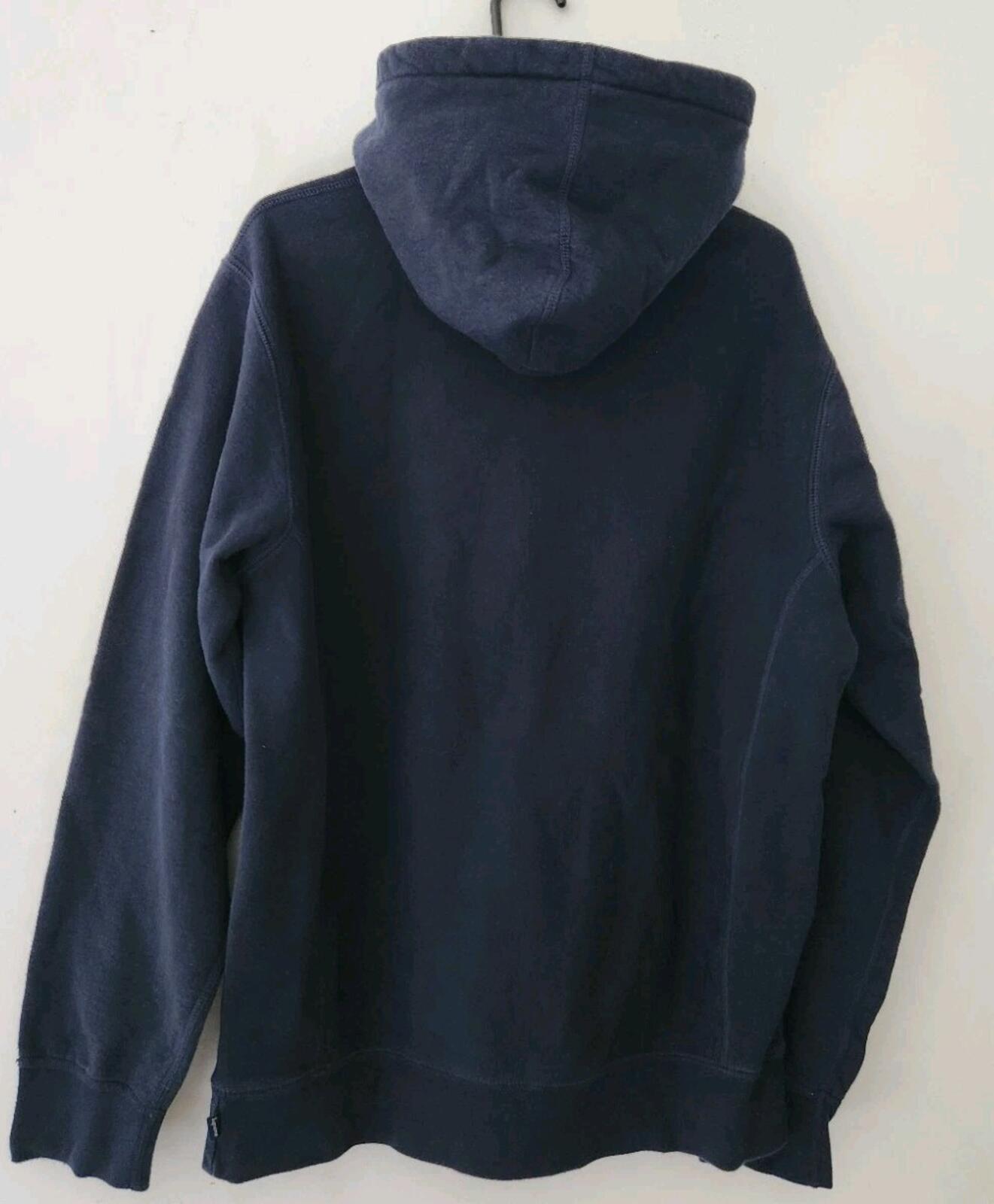 SS19 Supreme Apple Hooded Sweatshirt Navy Hoodie Size L Large