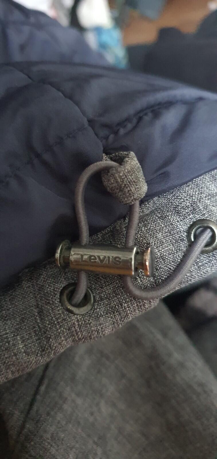 LEVI'S Soft Shell Hooded Jacket Size XL Grey