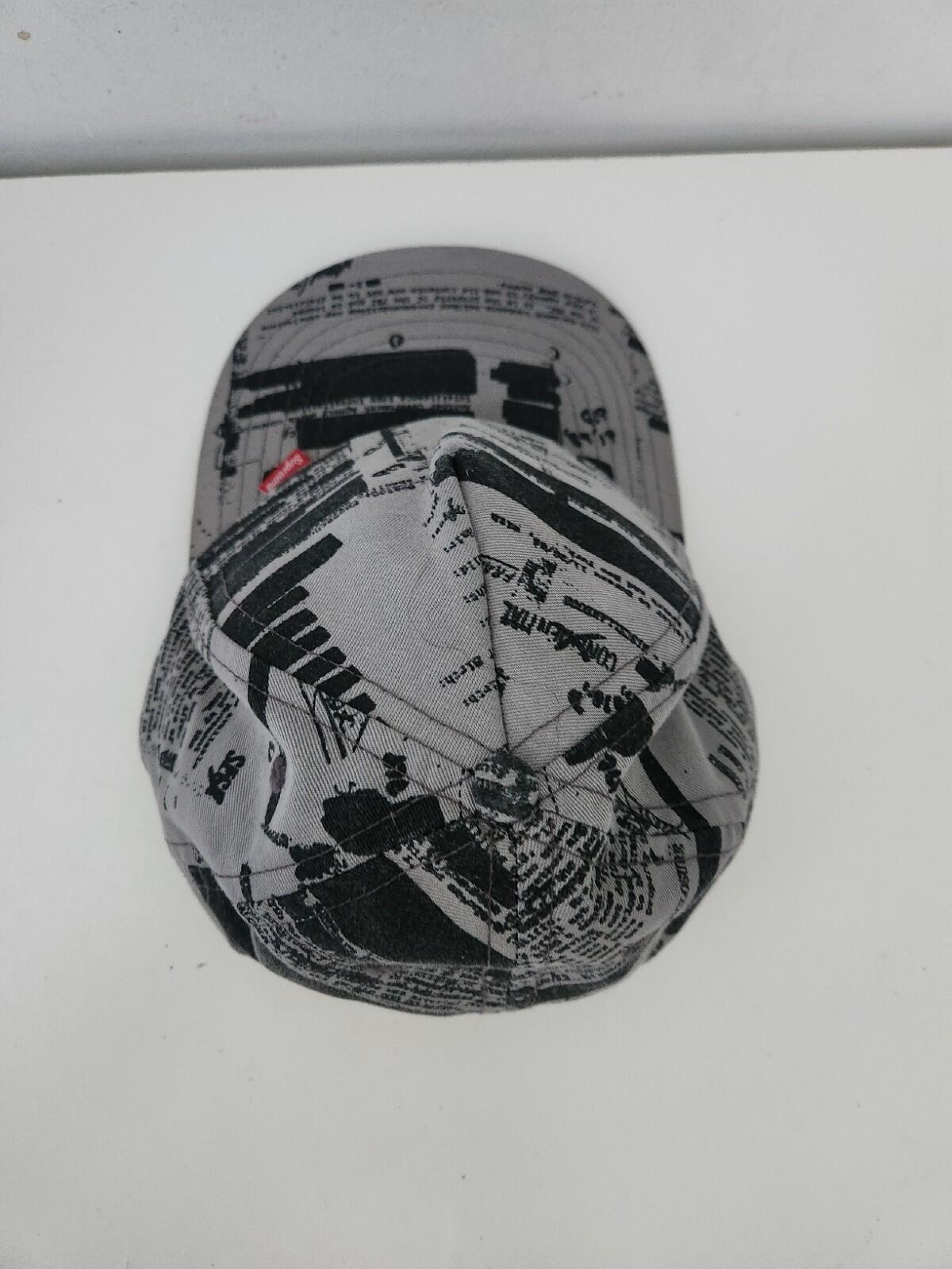 2004 Supreme FBI Malcolm X 5-Panel Sehr Seltene Hut Vintage Grail Graue Kappe