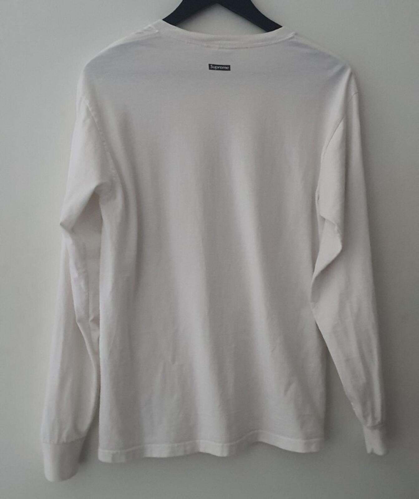 FW13 Supreme Jean Michel Basquiat white L/S tee T-shirt Vintage 2013 Size XL