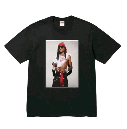 FW25 Supreme Playboy Carti Photo Tee Schwarz Größe XL