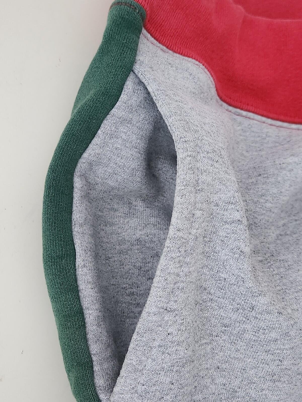 SS19 Supreme S Logo Colorblocked sweatshort Red Grey S small