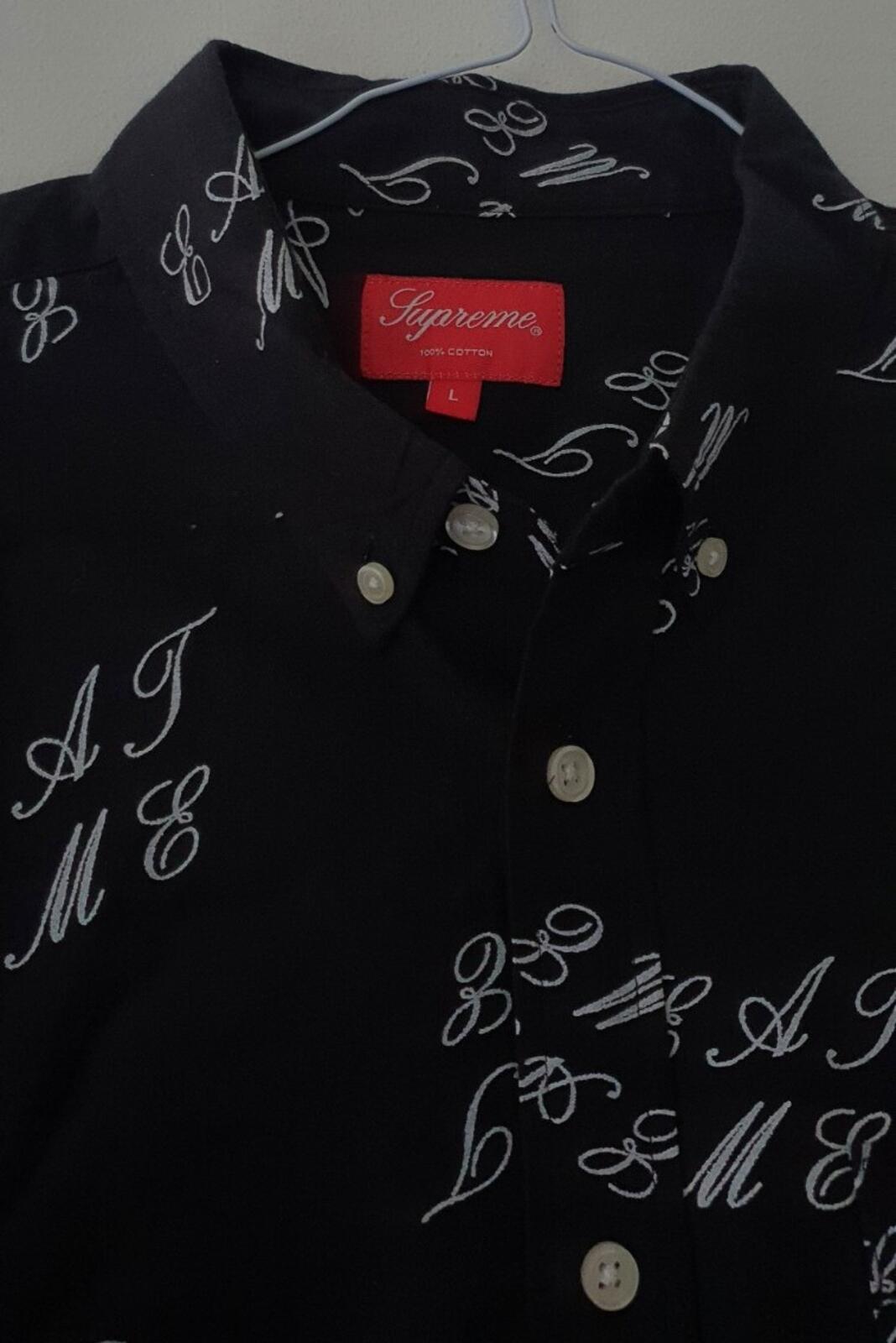 FW15 Supreme Eat Me Shirt Black Size L