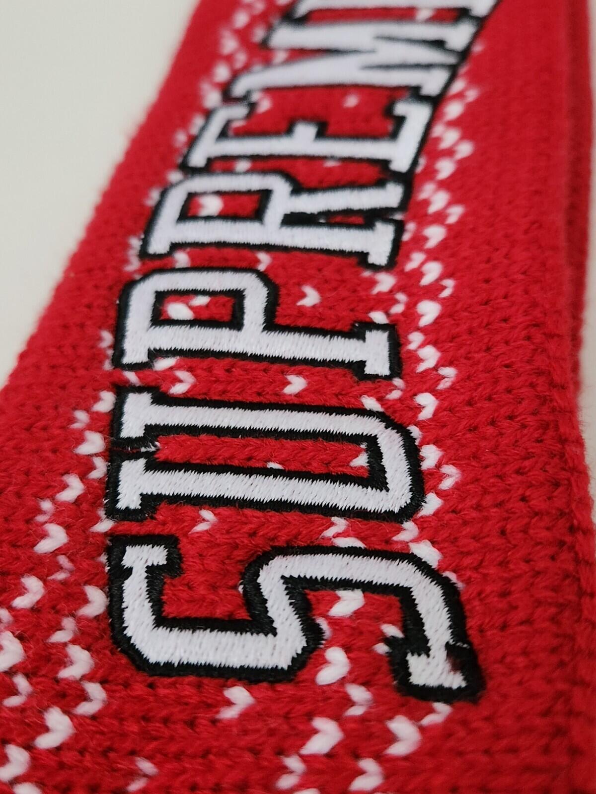 FW17 Supreme New Era Arc Logo Red Headband