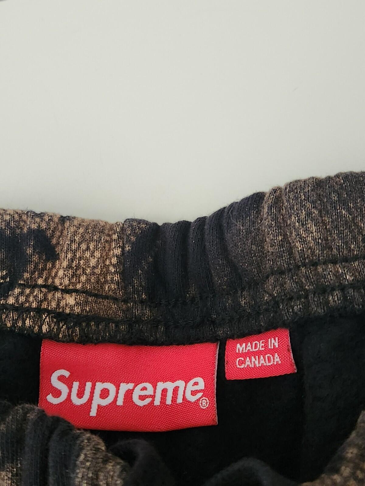 SS17 Bleached Lace Sweatshorts Schwarz Shorts Größe S kleine Shorts Baumwoll-Fleece