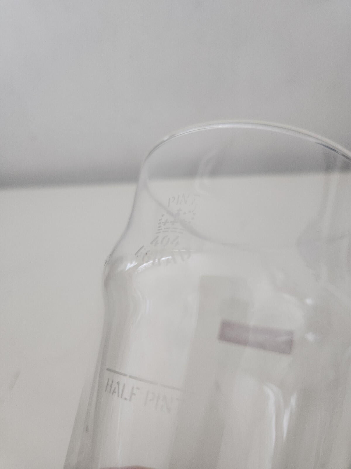 SS13 Supreme Pint Glass clear small red box logo Accessory Vintage 2013 Beer