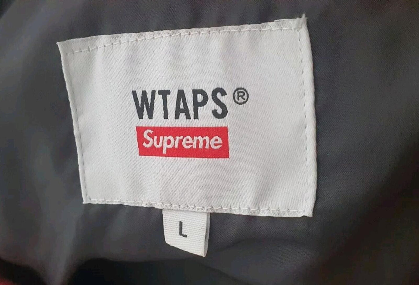 FW21 Supreme x WTAPS Tactical Down Vest Red Size L Water Resistant