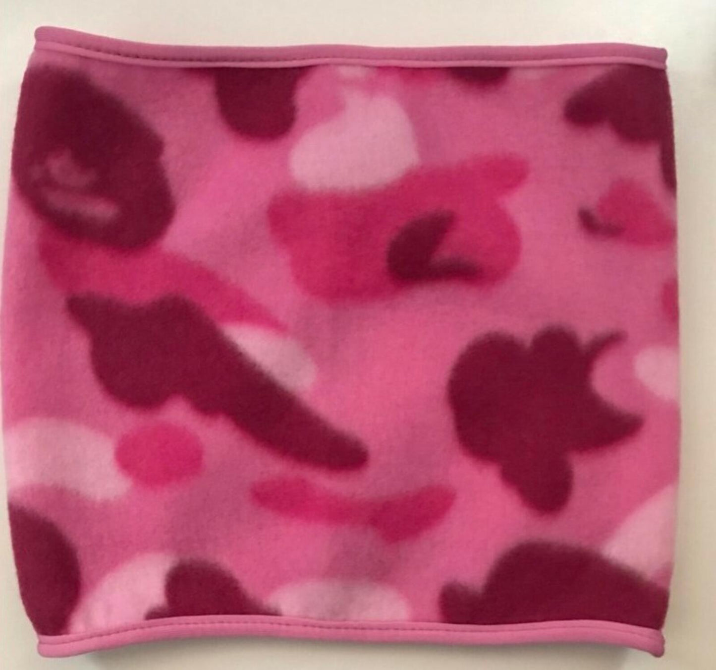 A BATHING APE fleece neck gaiter pink camo neck warmer BAPE camouflage Accessory