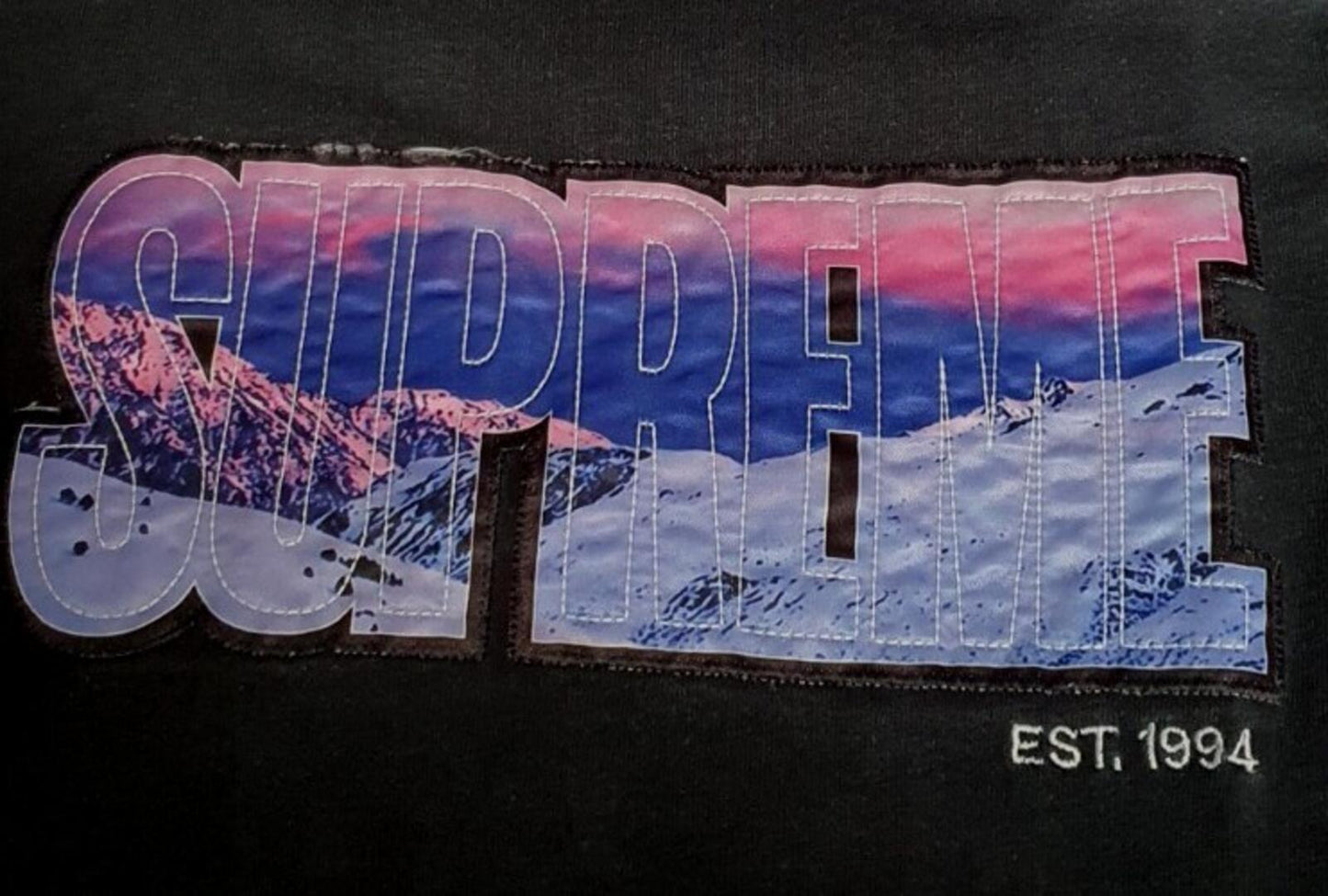 FW15 Supreme Summit L/S Top Black Size L