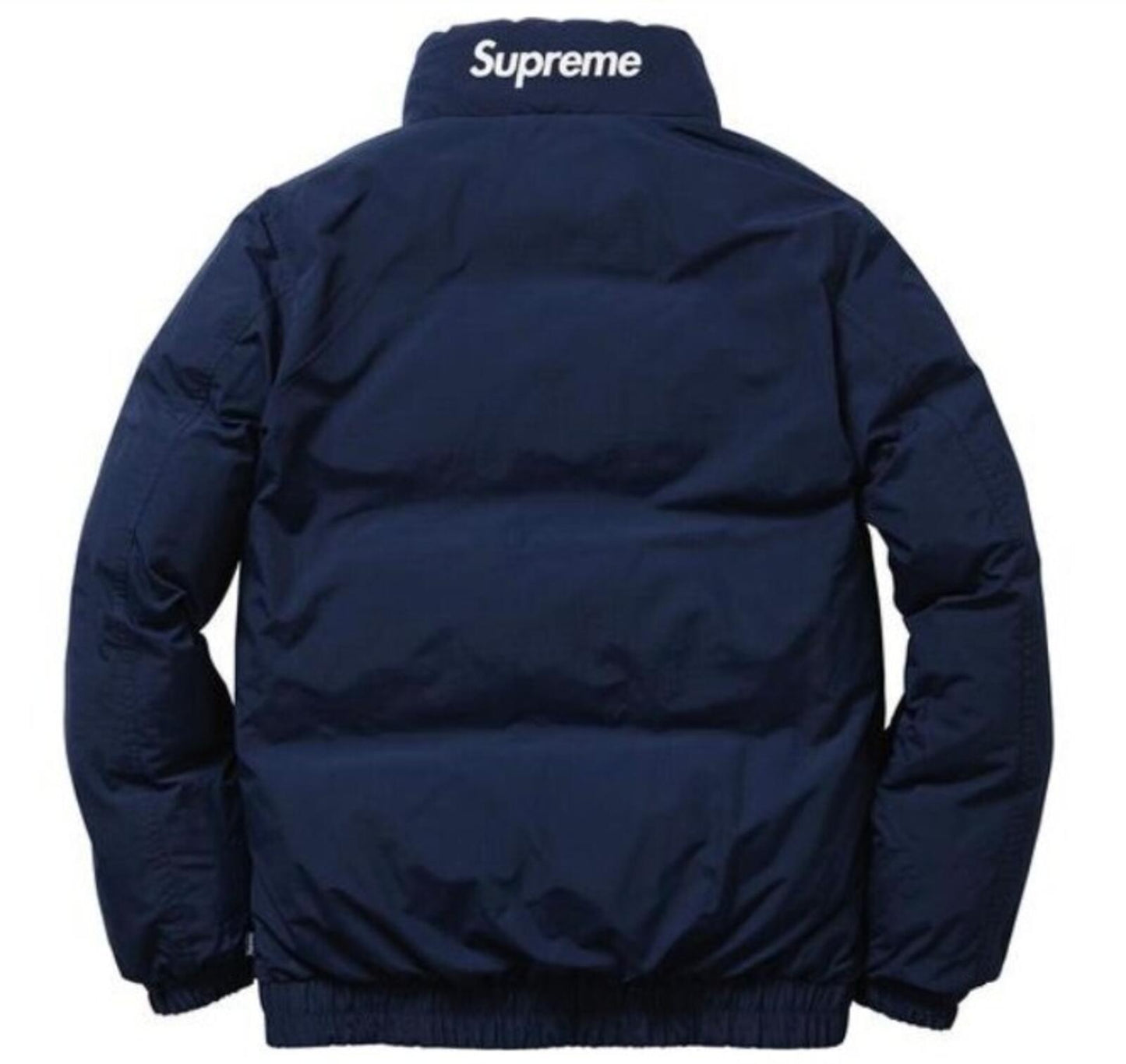 FW14 Supreme reversible Puffy Jacket yellow blue XL duck down puffer Vintage
