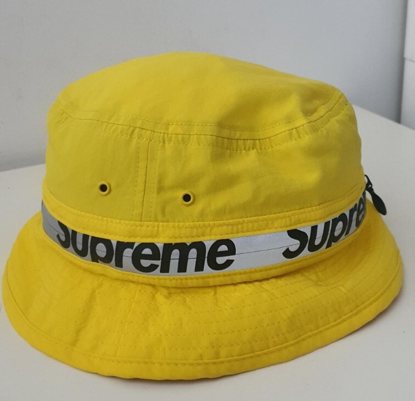 SS21 Supreme Reflective Zip Crusher Yellow Size S/M